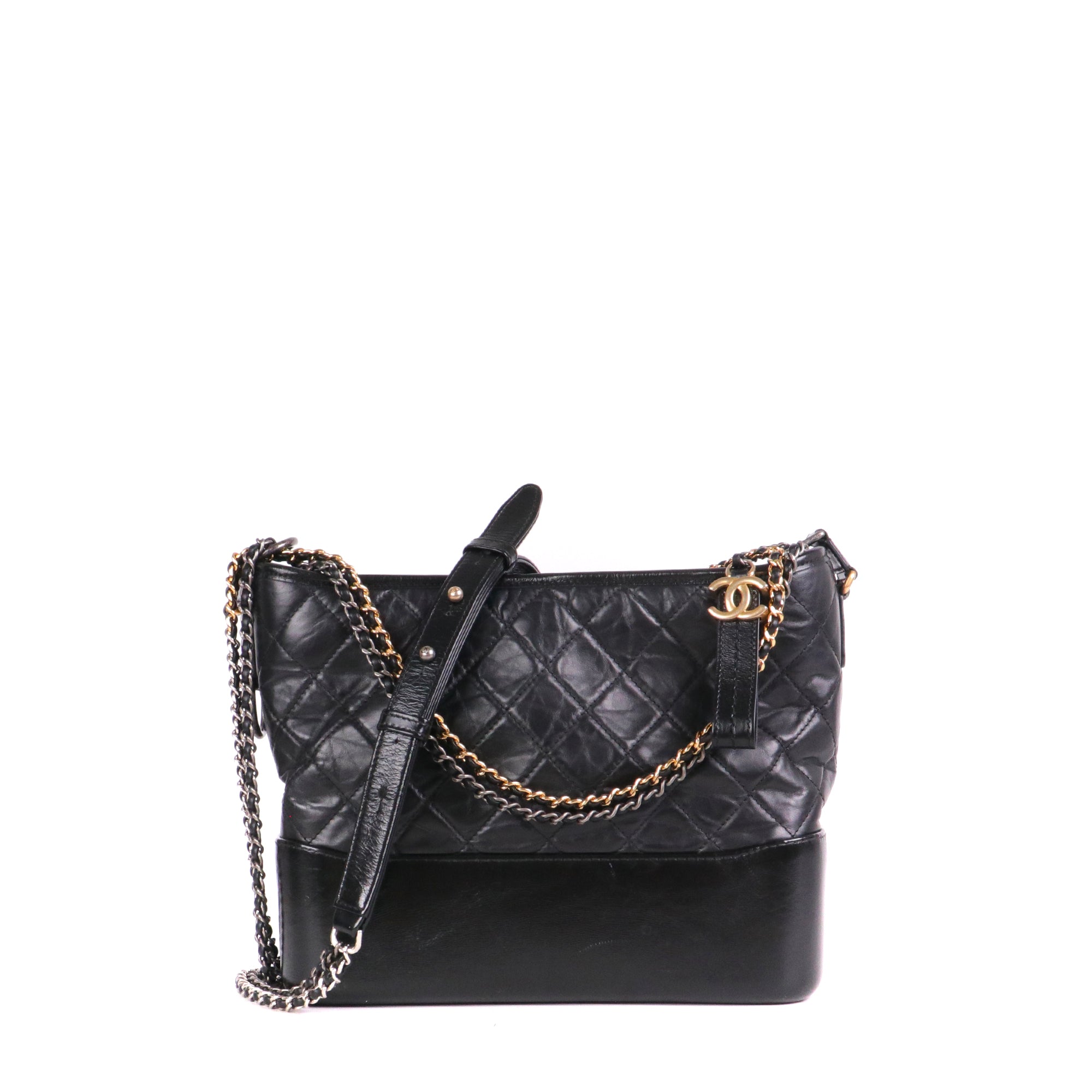 CHANEL - Gabrielle Chanel backpack in navy blue tweed