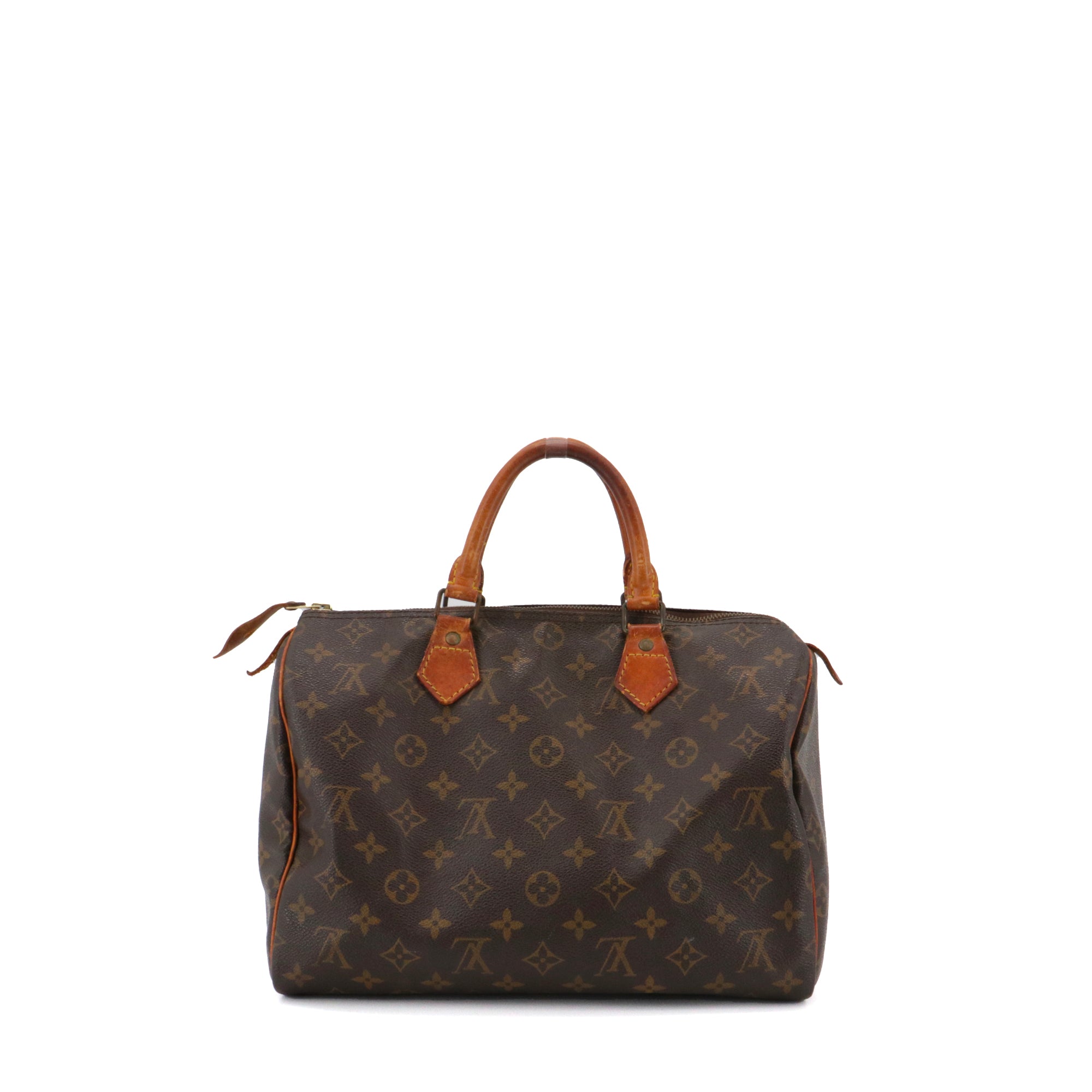 LOUIS VUITTON - Sac à main Speedy 30 Louis Vuitton en toile monogrammée vintage