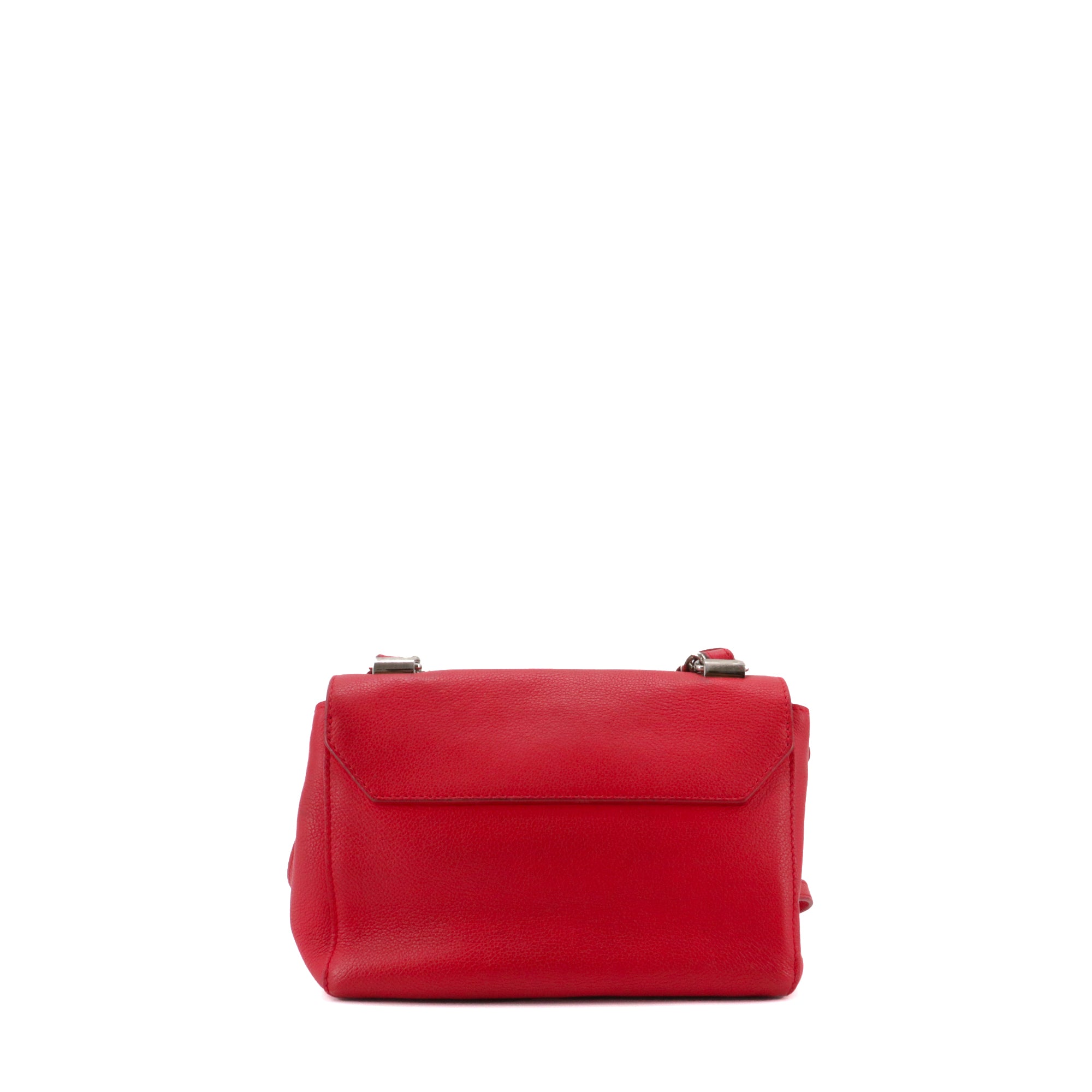 LOUIS VUITTON - Louis Vuitton Lockme BB handbag in red grained leather