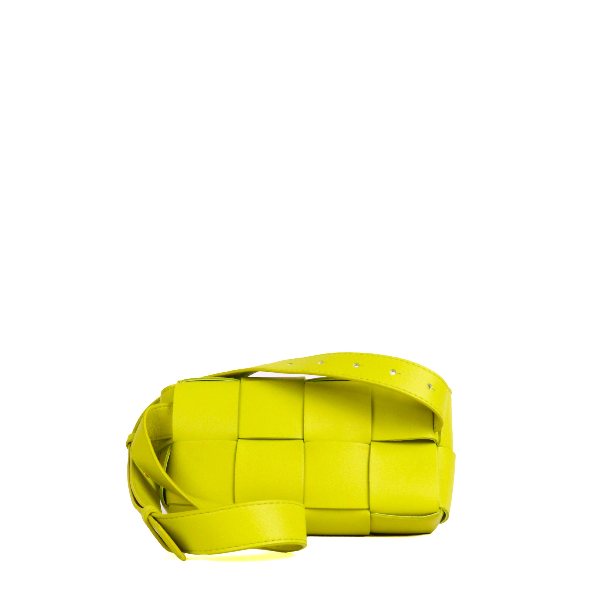 BOTTEGA VENETA - Cassette mini belt bag in purple smooth leather