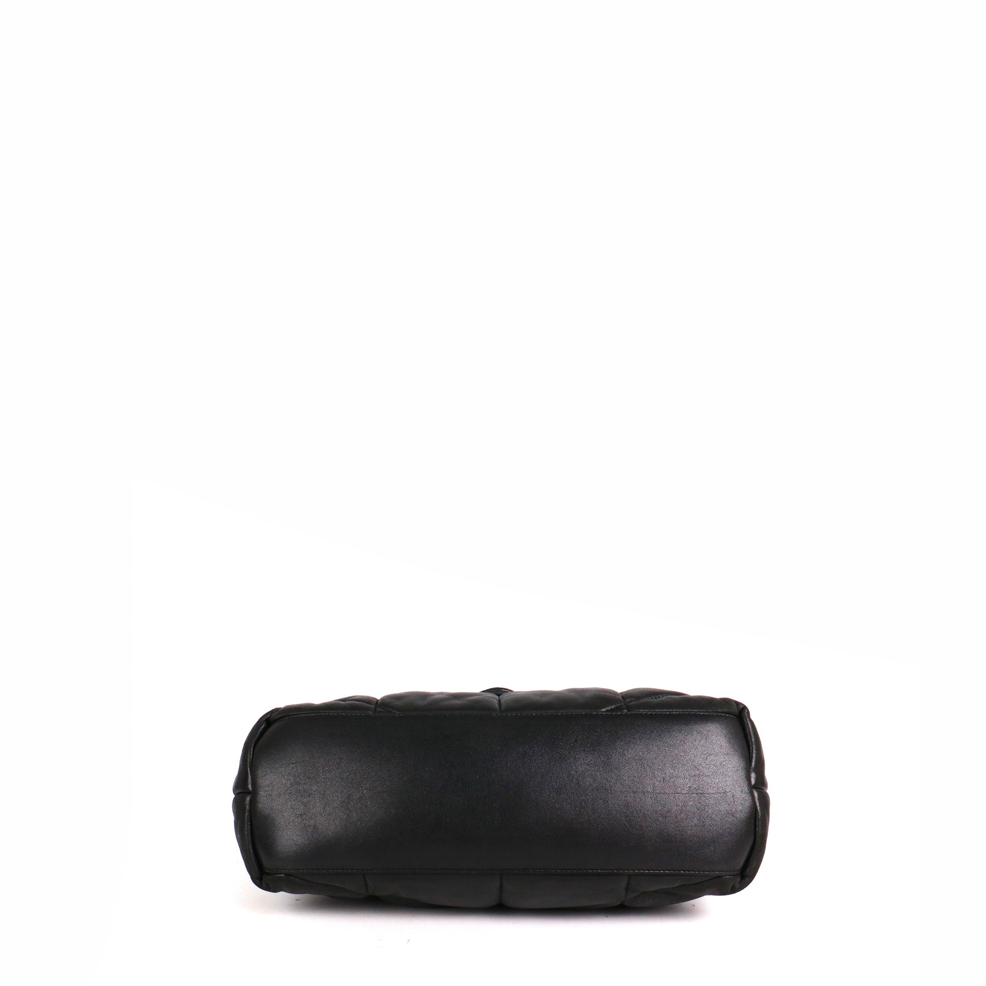 SAINT LAURENT - Sac à bandoulière Puffer medium Saint Laurent en cuir noir
