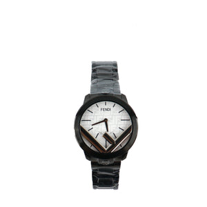 FENDI - Montre F IS FENDI 41mm en métal noir