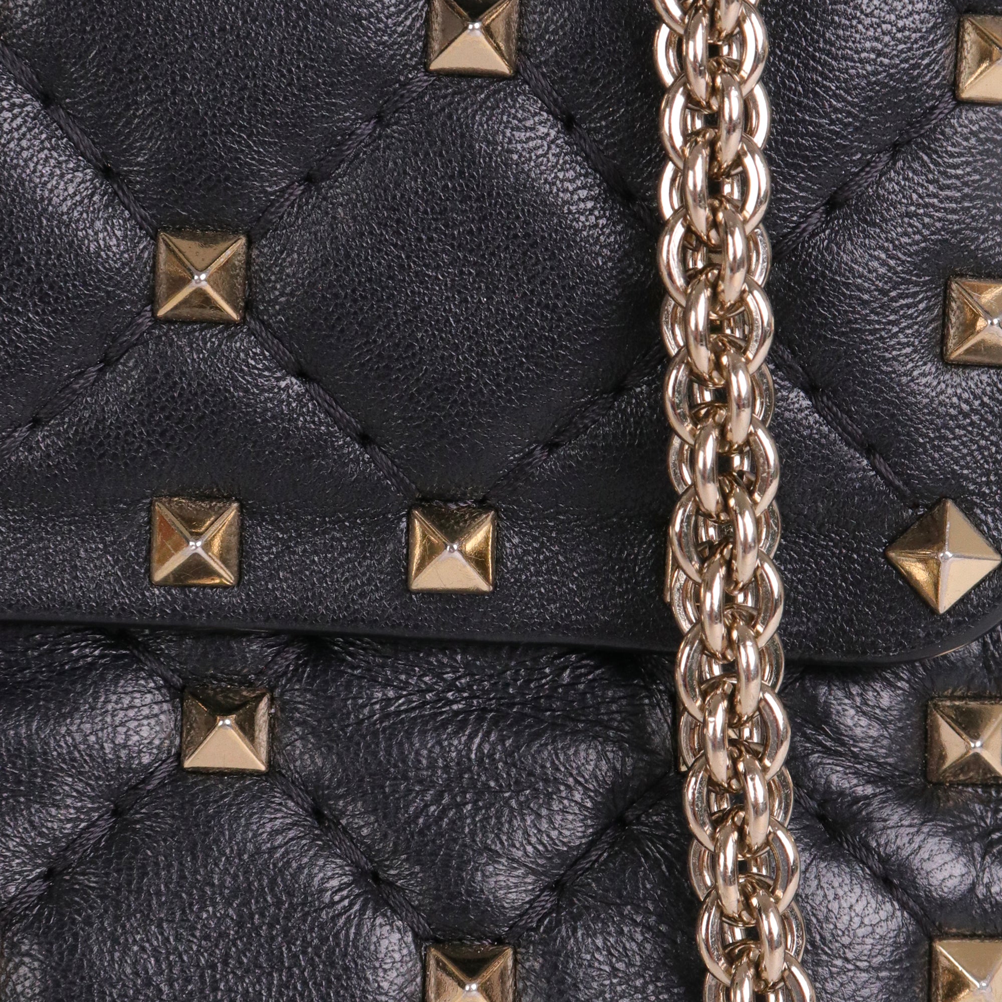 VALENTINO - Rockstud leather tote bag