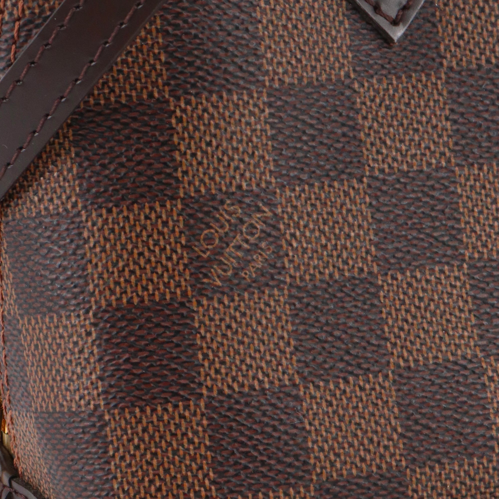 LOUIS VUITTON - Sac à bandoulière Alma BB Louis Vuitton en toile damier ébène