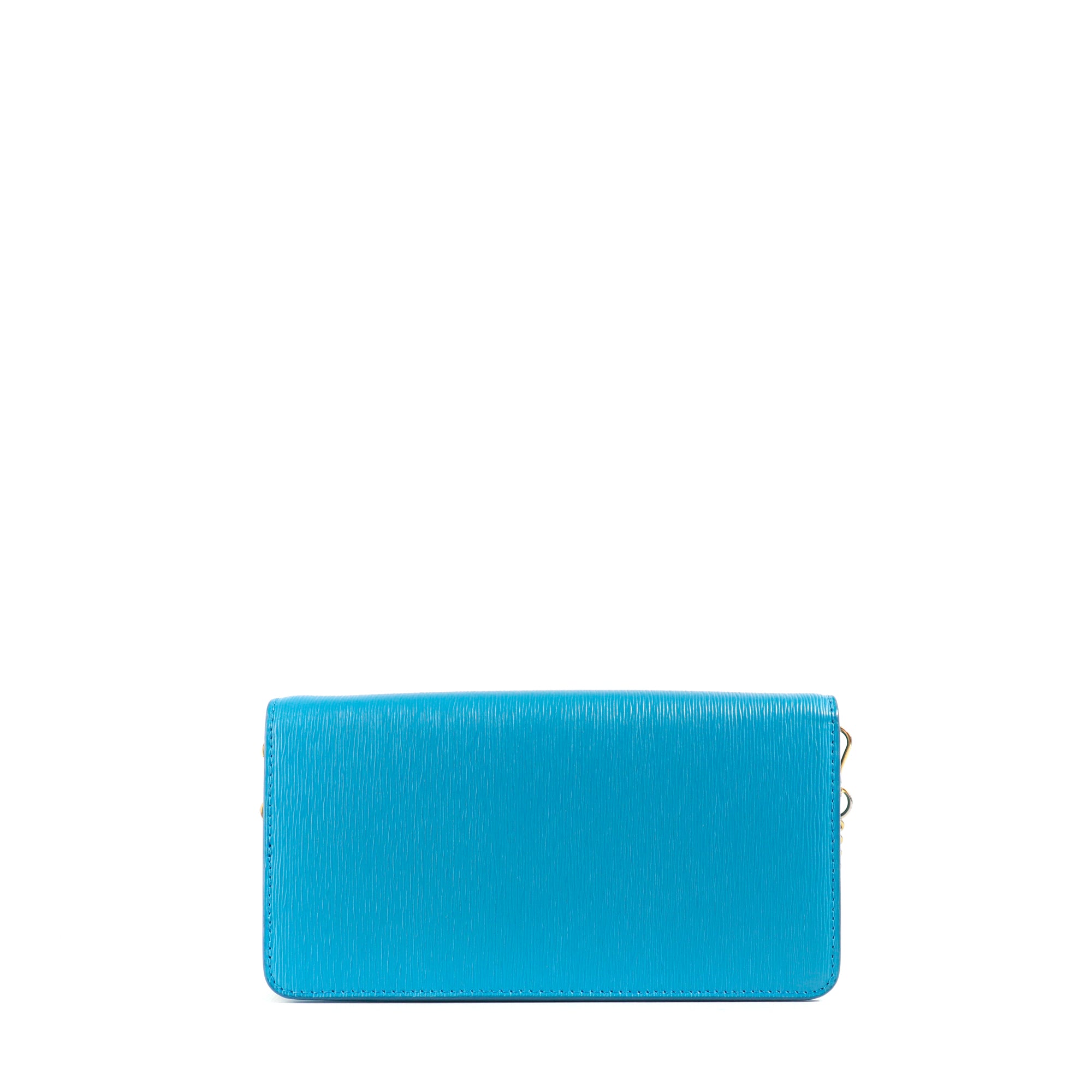 PRADA - Blue leather shoulder bag