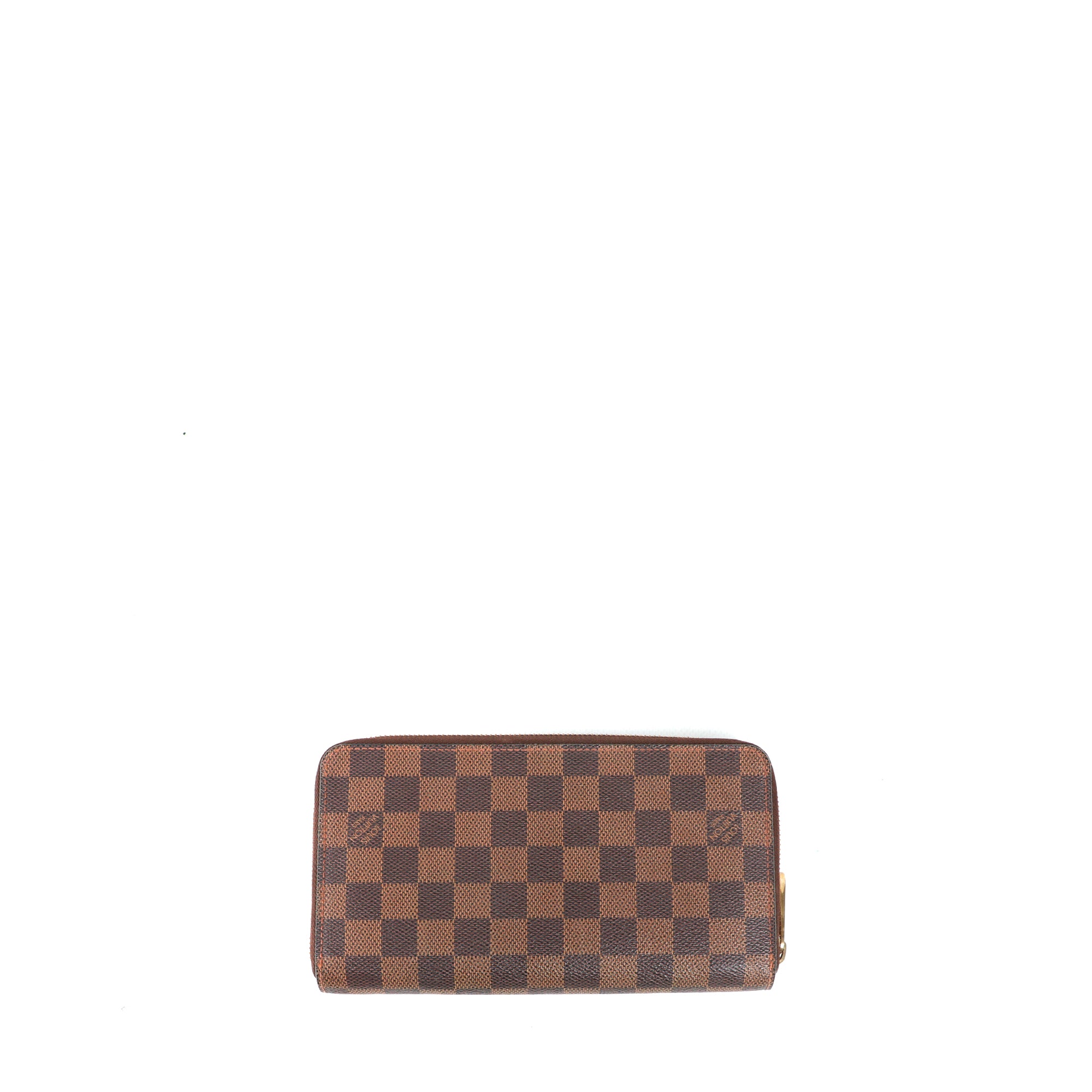 LOUIS VUITTON - Portefeuille Zippy Organizer en toile damier ébène