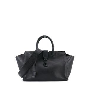 SAINT LAURENT - Sac à main Monogram Classic Saint Laurent en cuir noir