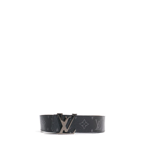 LOUIS VUITTON - Ceinture LV Initiales réversible en toile monogramme et cuir (T85)