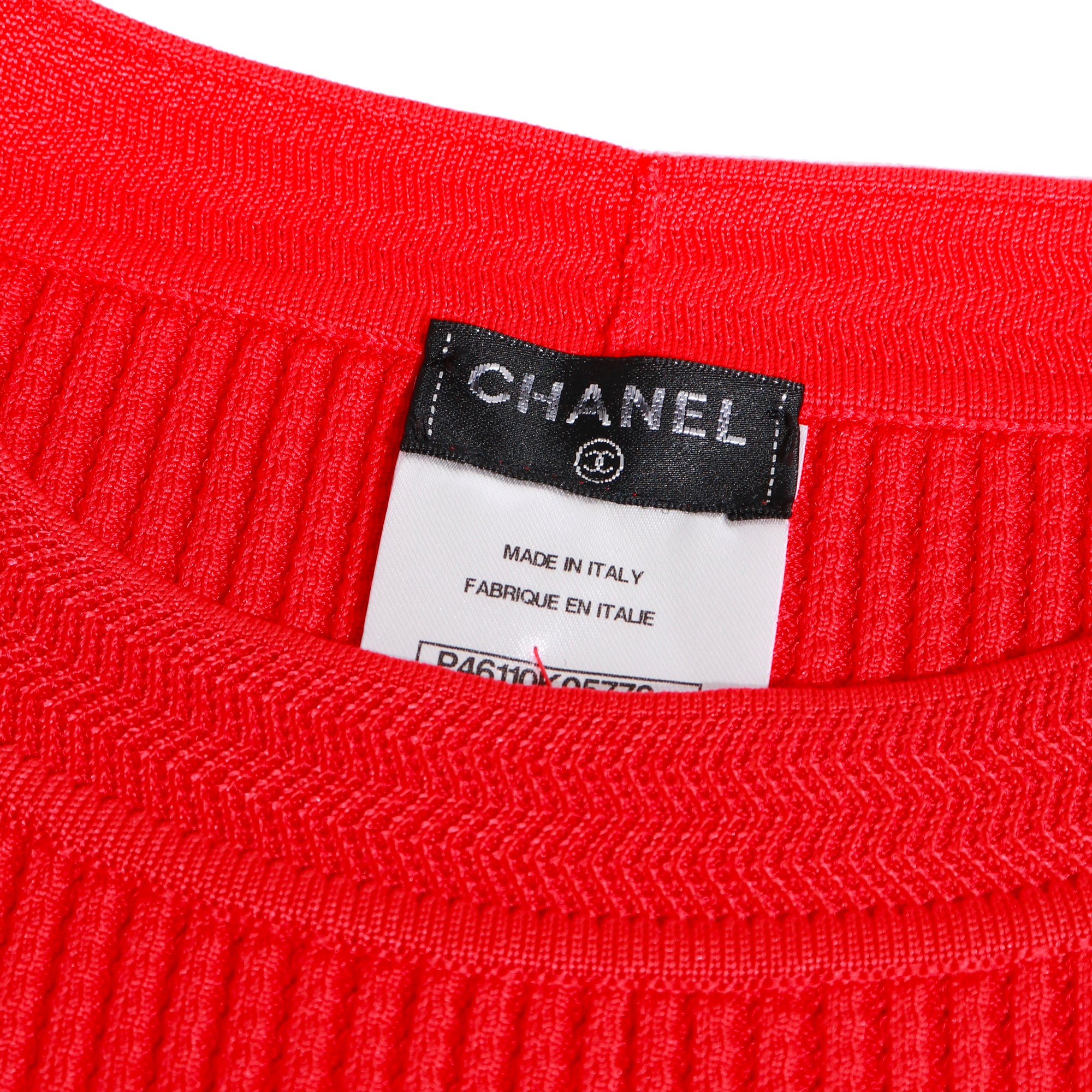 CHANEL - Red cotton tank top (T40)