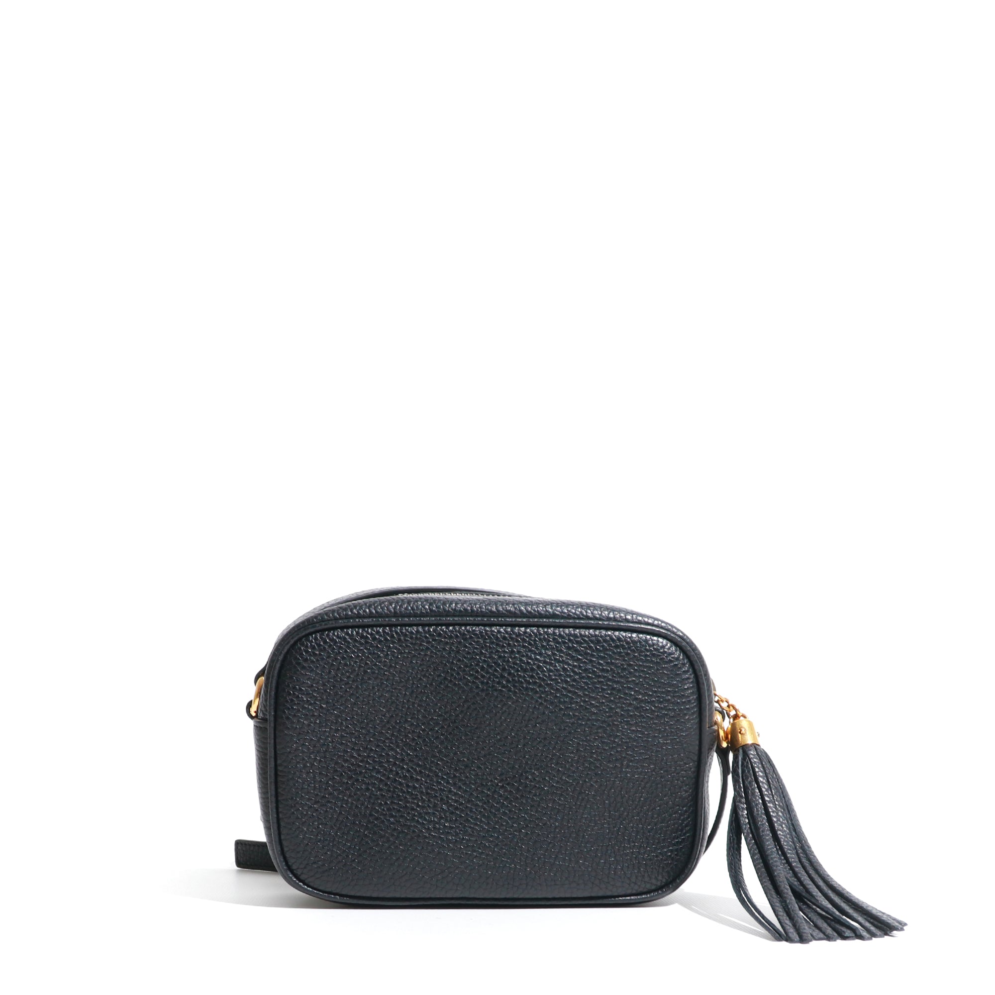 GUCCI - Soho shoulder bag in black grained leather