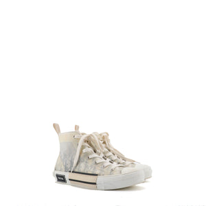 DIOR - Sneakers B23 Dior en toile oblique grise (T38.5)