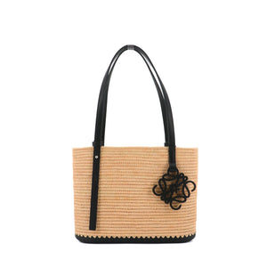 LOEWE - Loewe Square Basket handbag in beige raffia