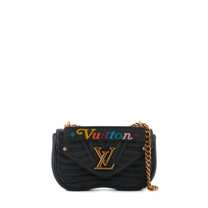 LOUIS VUITTON - Louis Vuitton New Wave shoulder bag in black leather
