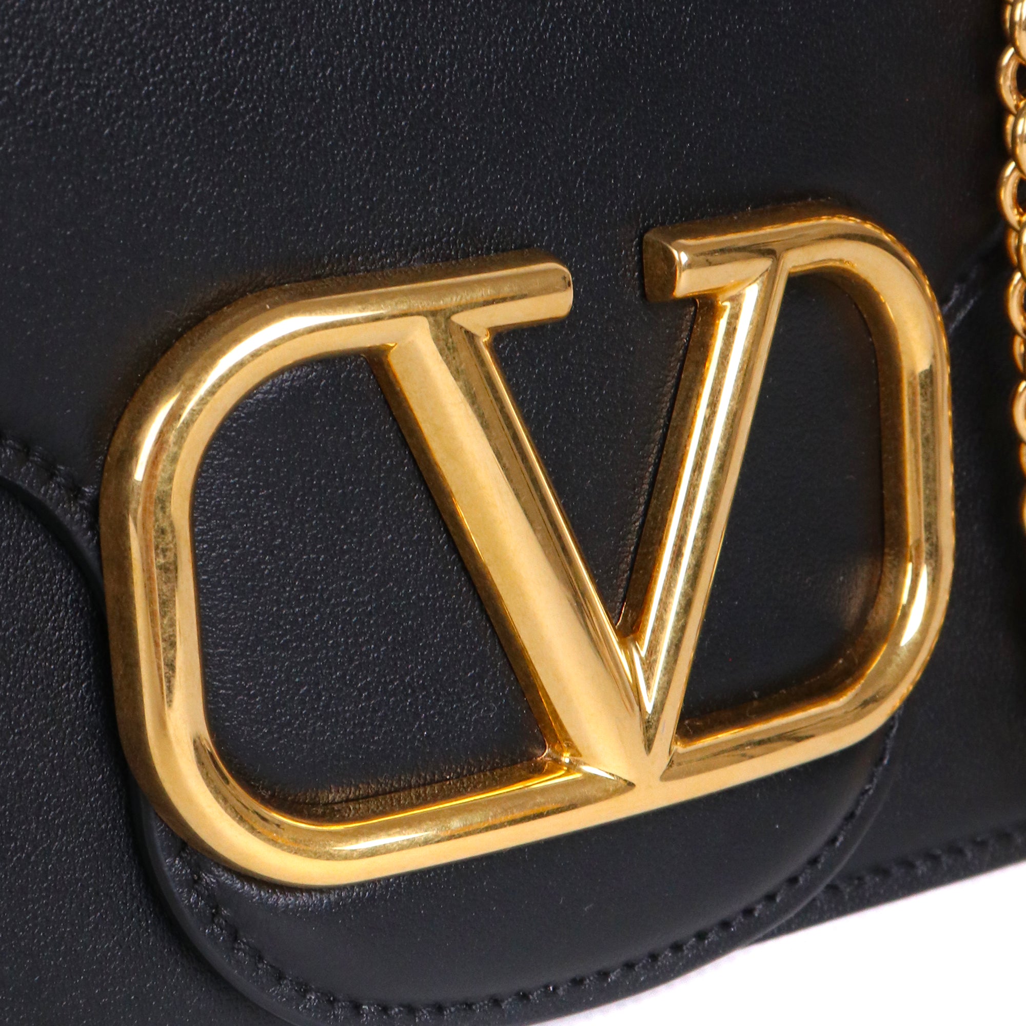 VALENTINO - Rockstud leather tote bag