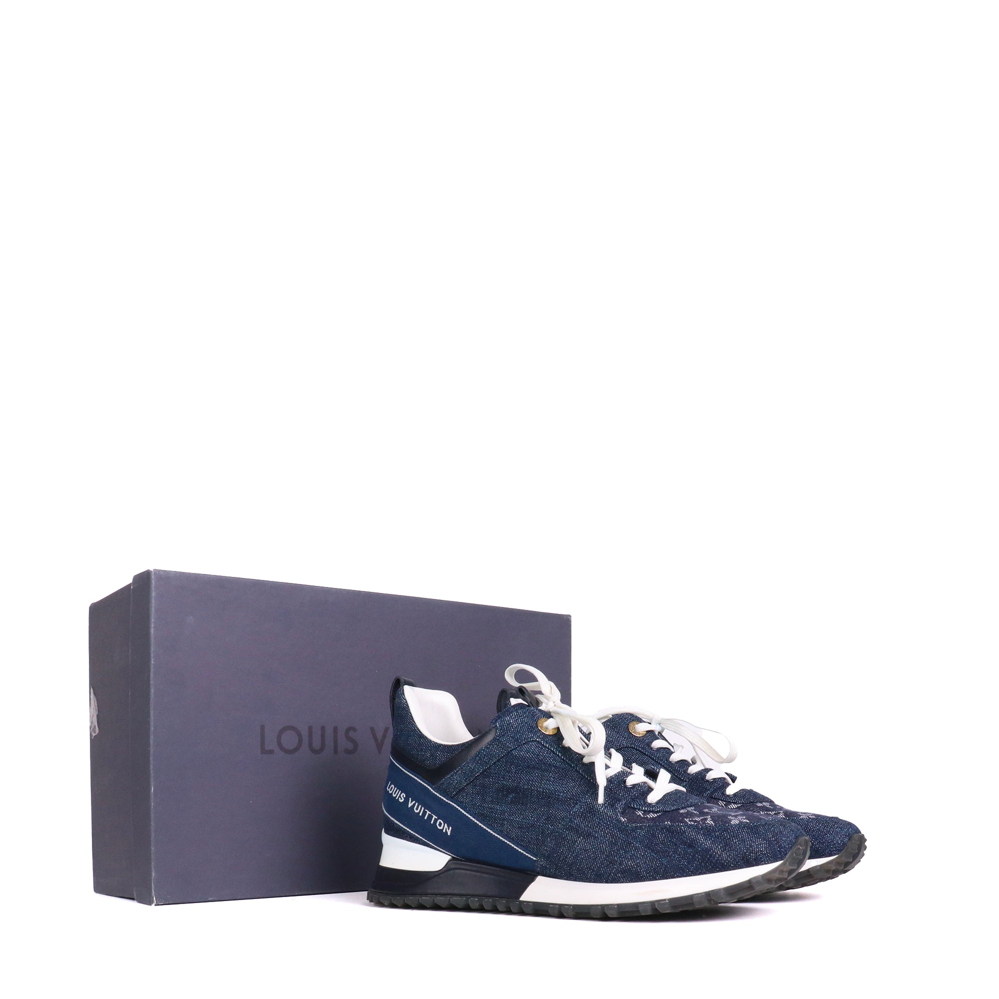 LOUIS VUITTON - Sneakers Run Away Louis Vuitton en denim (T39)