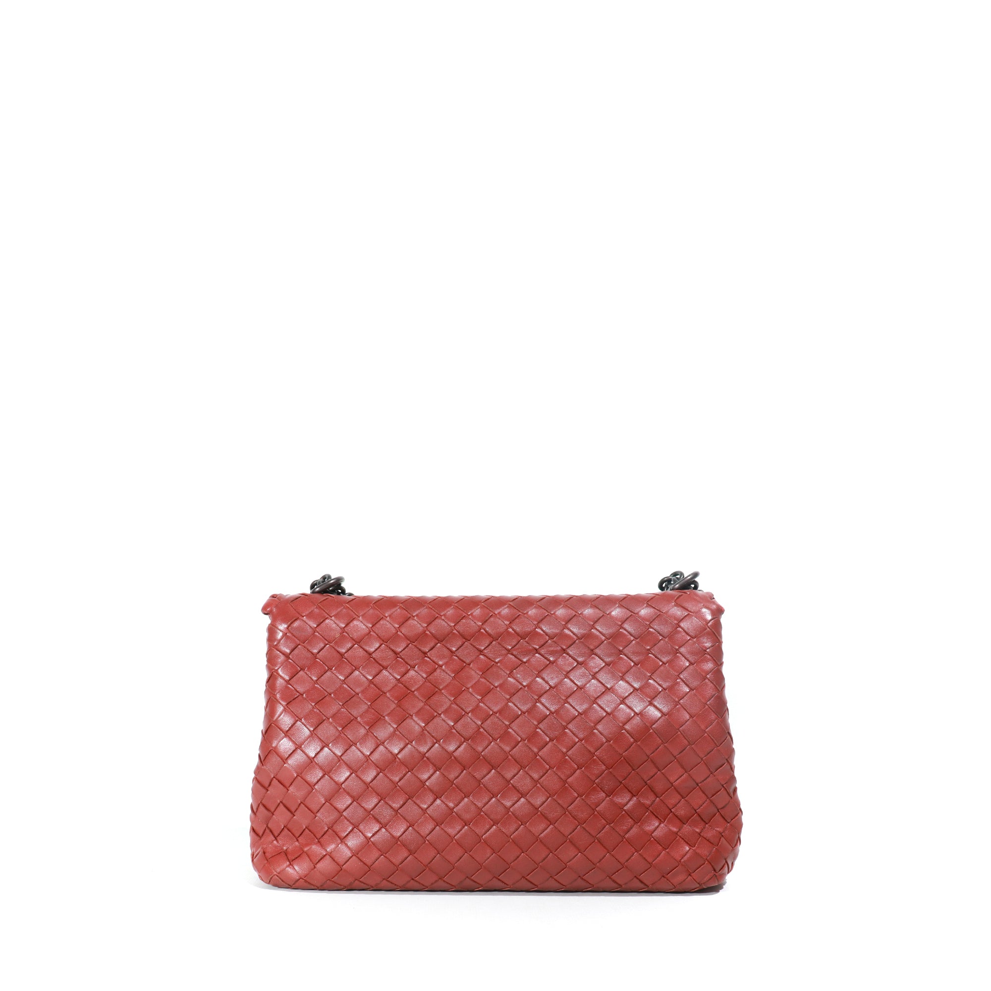 BOTTEGA VENETA - Olimpia shoulder bag in burgundy leather