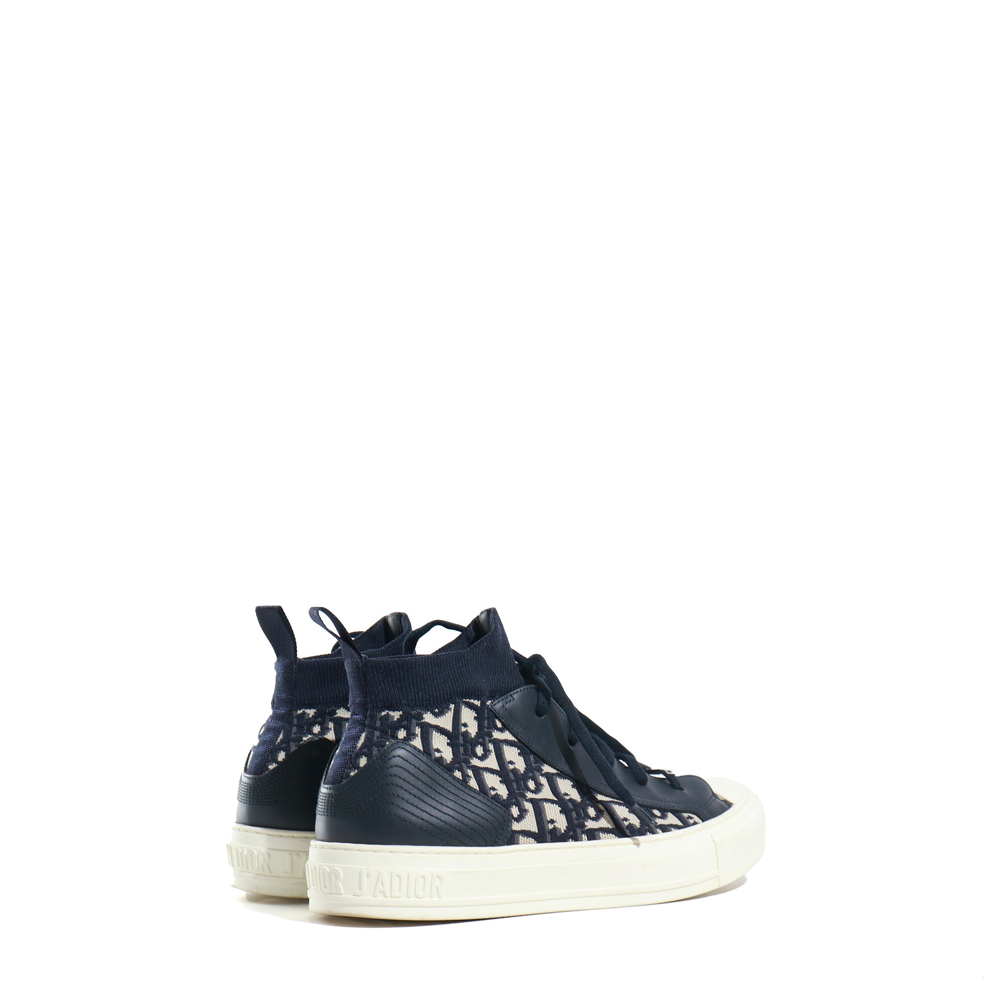 DIOR - Walk'N'Dior high-top sneakers in oblique Dior canvas (T40)