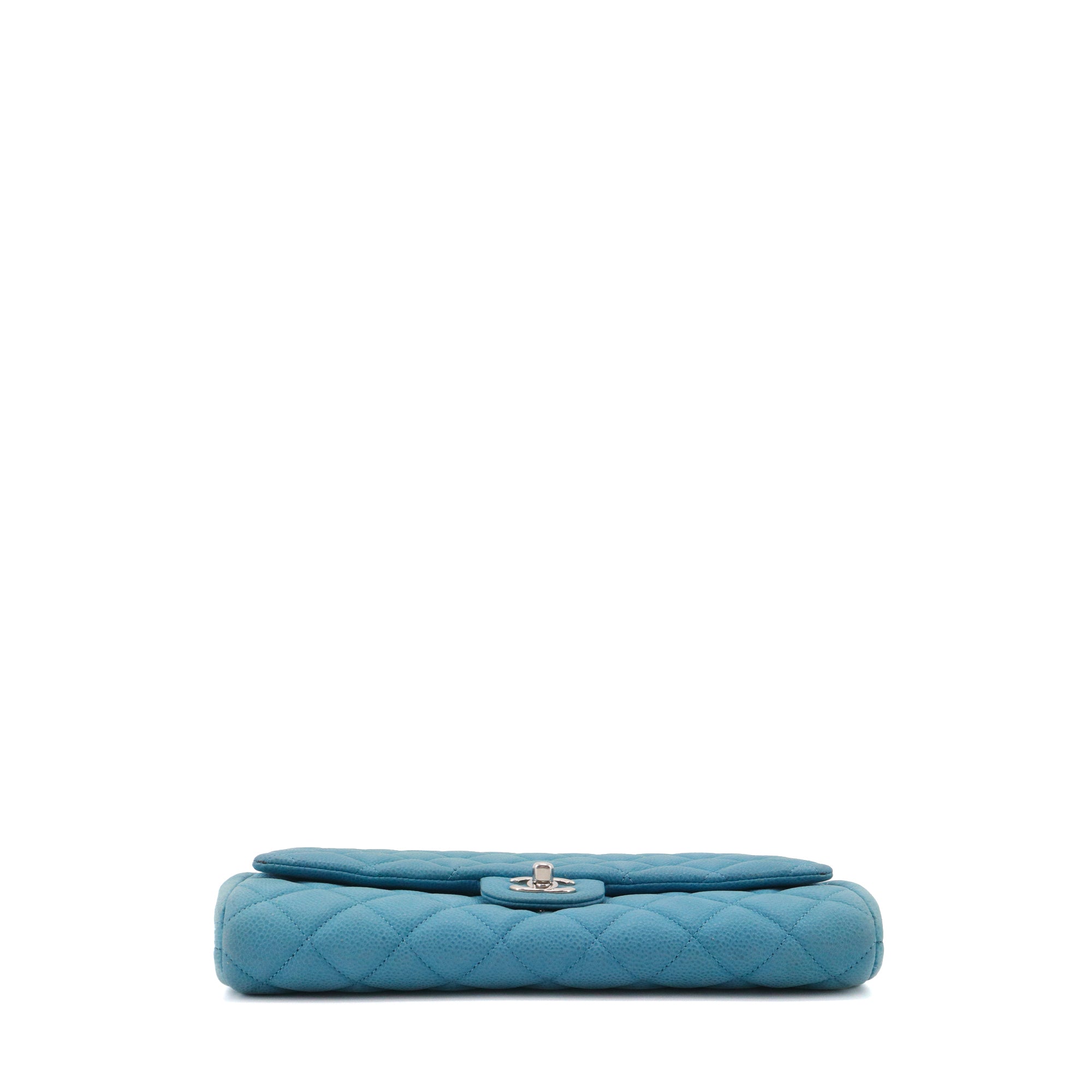 CHANEL - Chanel Envelope shoulder bag in blue caviar leather