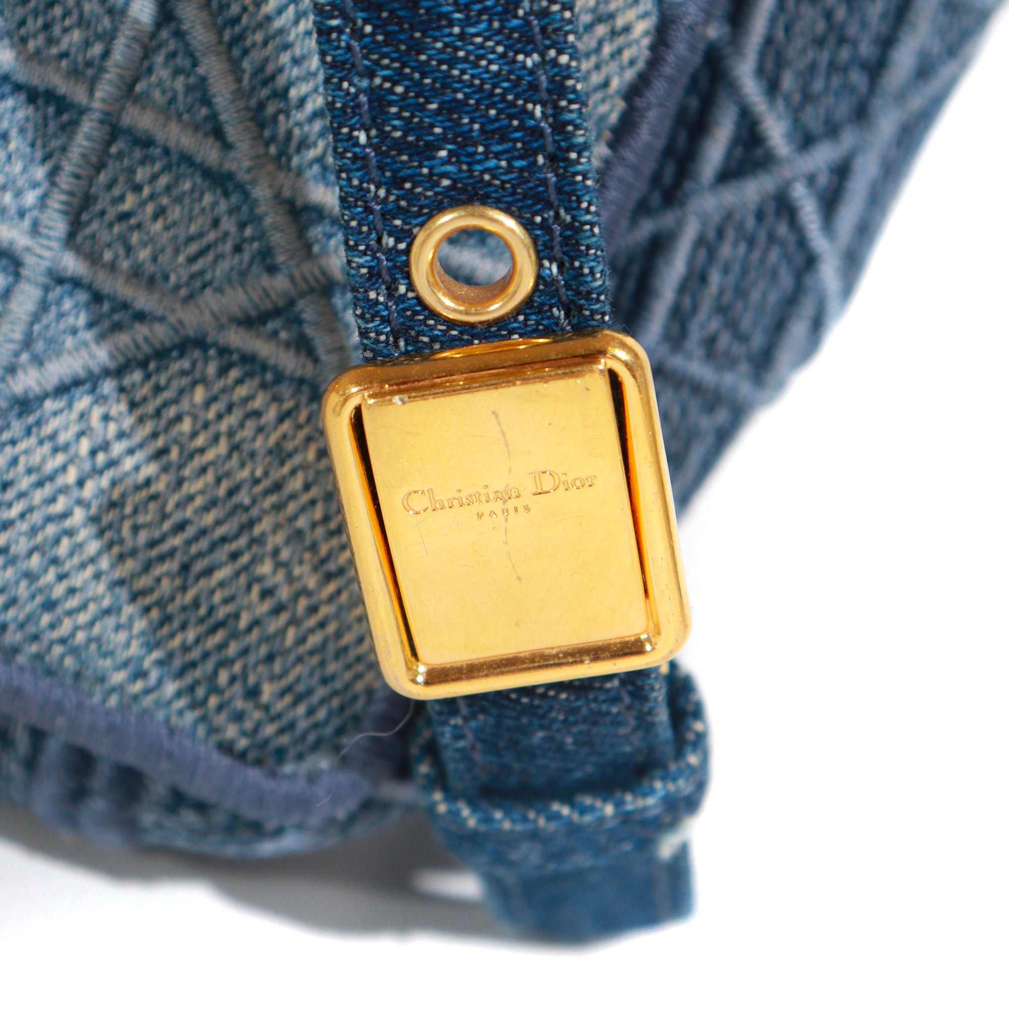 DIOR - Sac à bandoulière Caro small en denim