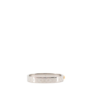 LOUIS VUITTON - Louis Vuitton Nanogram Bracelet in Silver Metal (S)