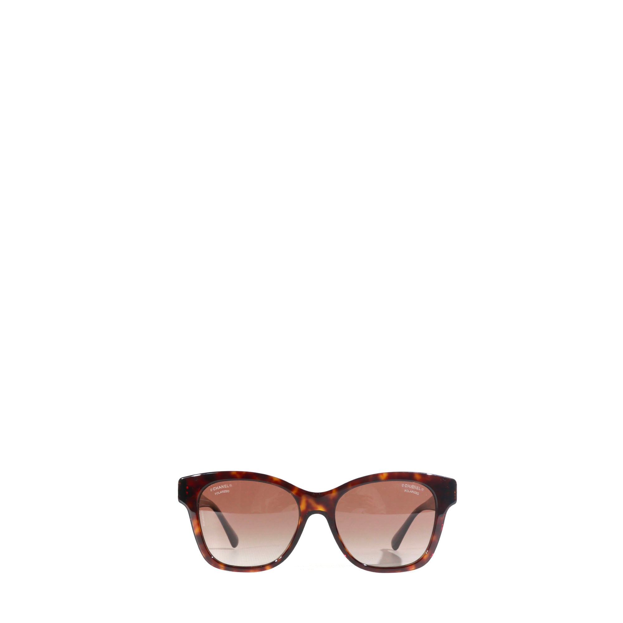 CHANEL - CC sunglasses with tortoiseshell pattern 