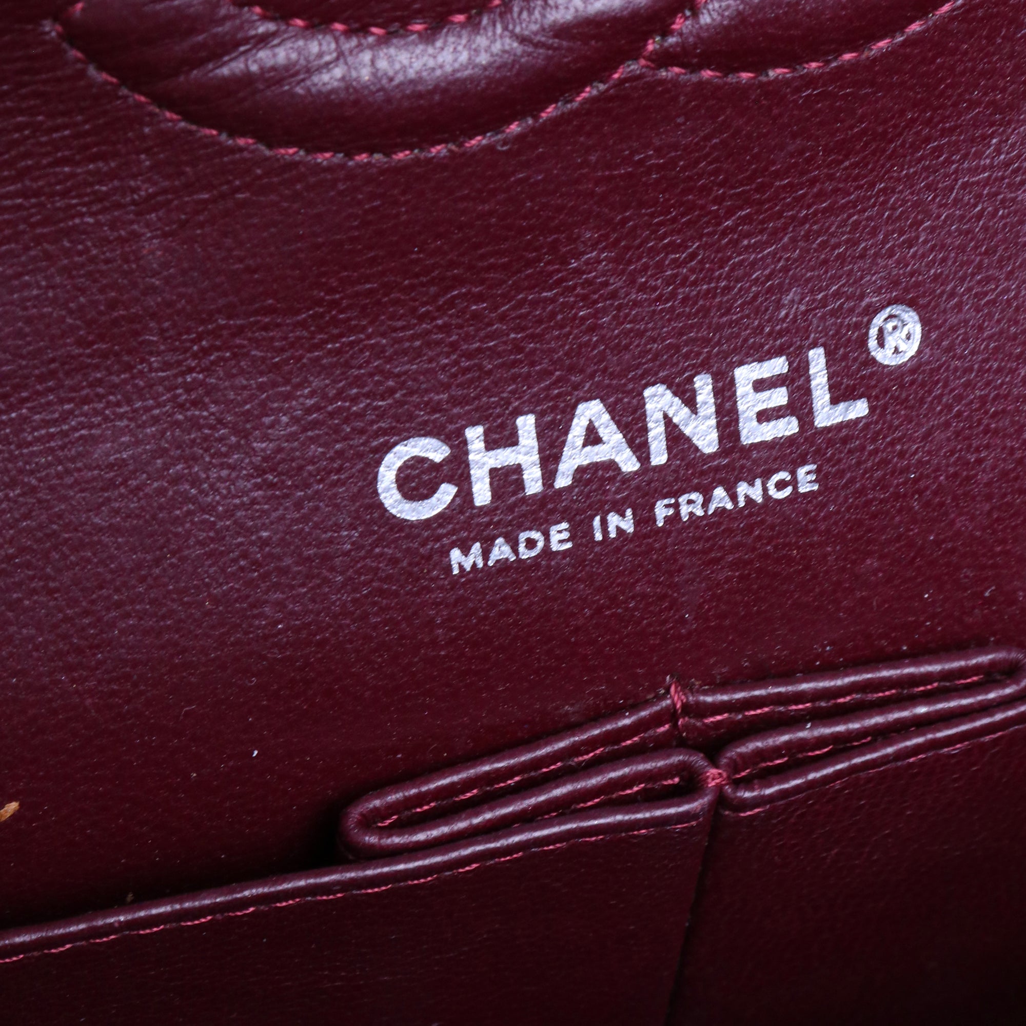 CHANEL - Timeless Wallet On Chain bag in burgundy red smooth leather