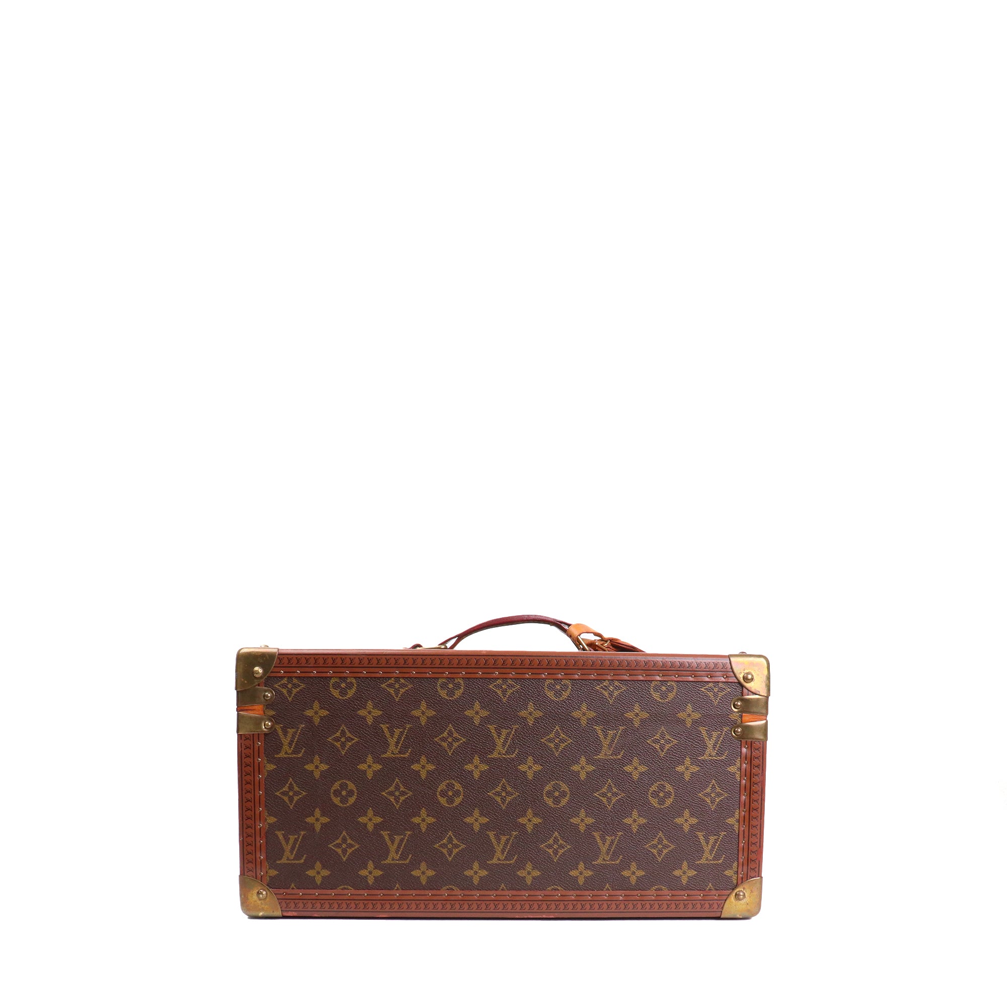 LOUIS VUITTON - Boîte à bouteilles 40 Louis Vuitton en toile monogrammée
