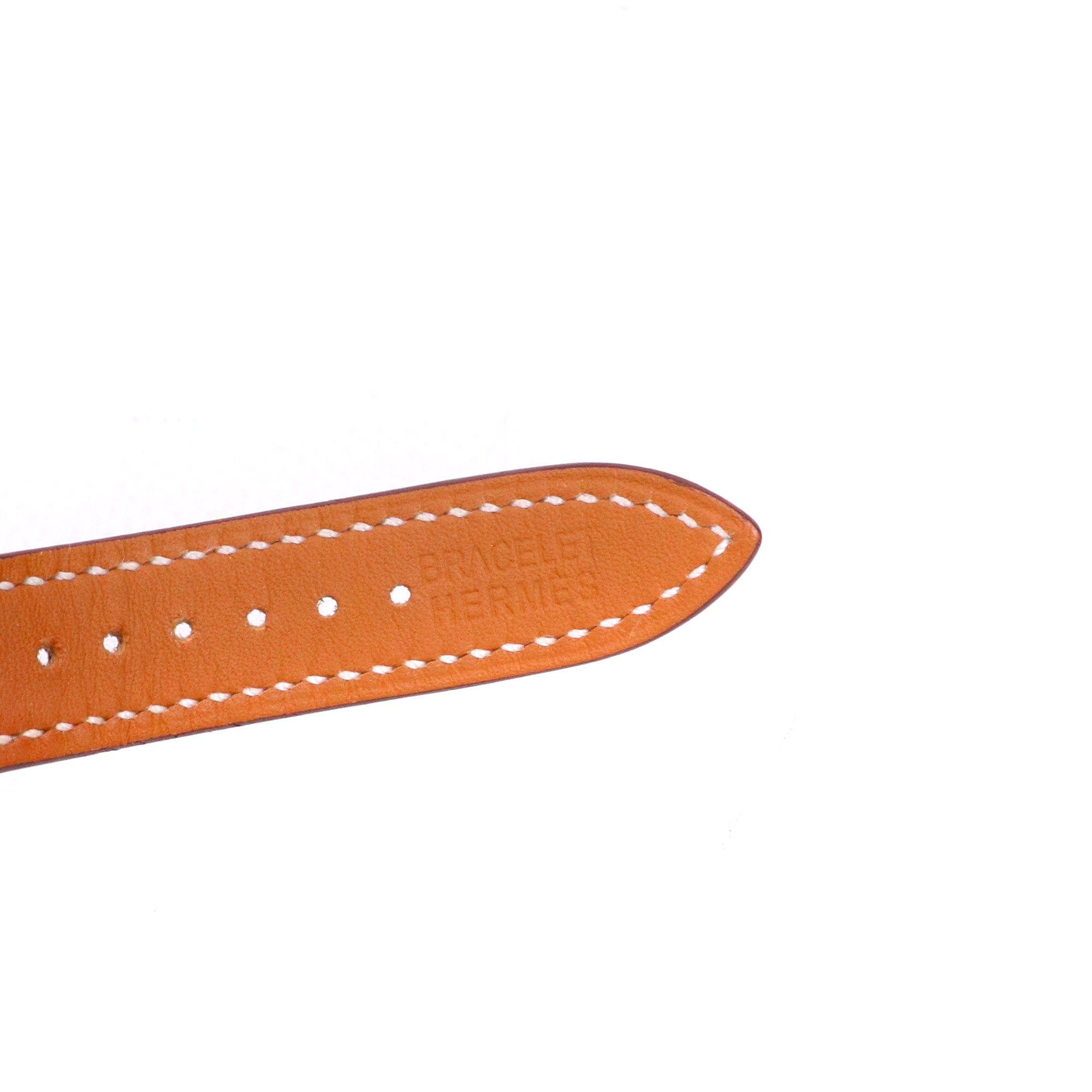 HERMÈS - Kelly watch in brown leather