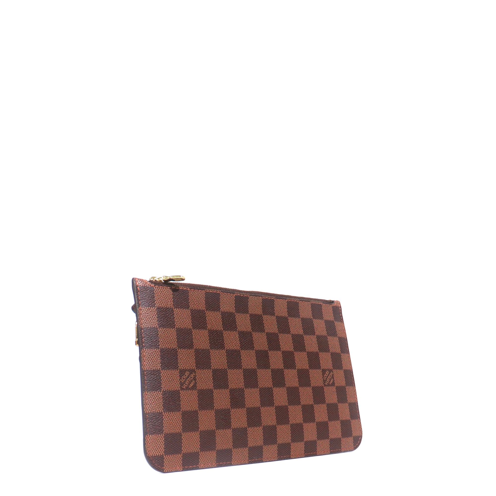 LOUIS VUITTON - Pochette en toile enduite damier ébène