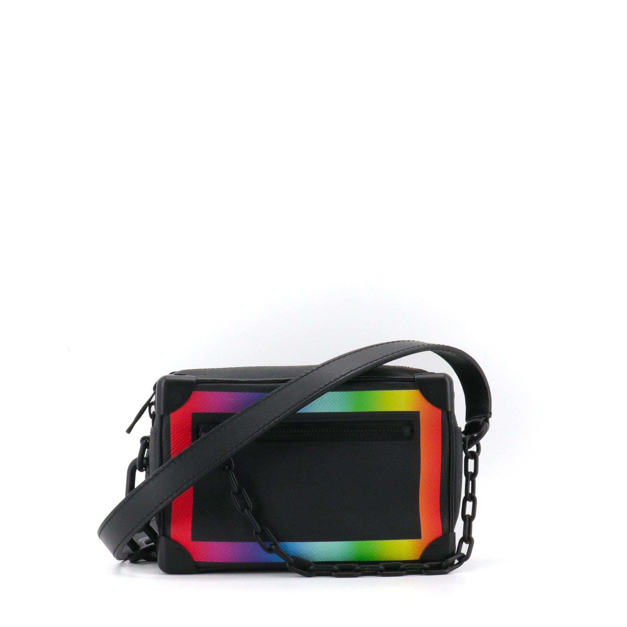 LOUIS VUITTON - Louis Vuitton Soft Trunk Shoulder Bags in Taiga Rainbow Leather