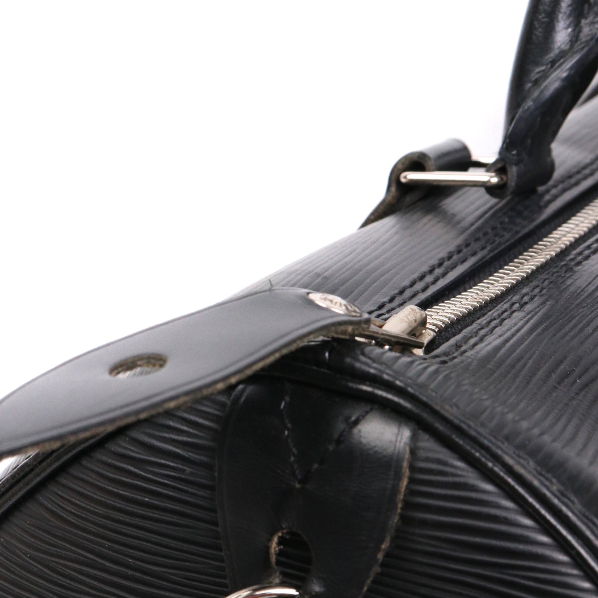 LOUIS VUITTON - Sac à main Speedy 35 Louis Vuitton en cuir épi noir