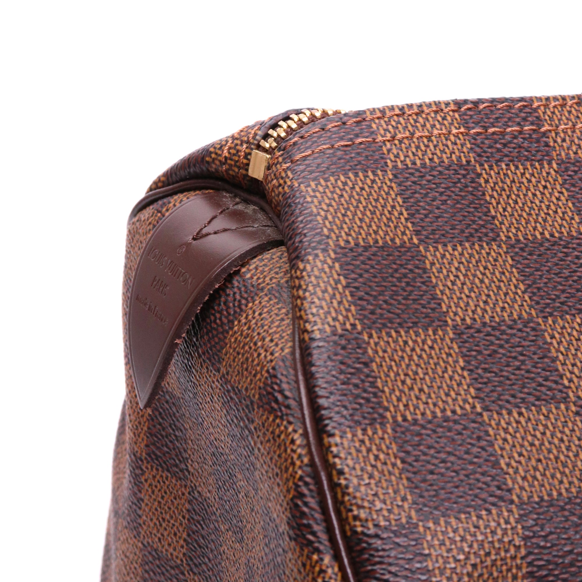 LOUIS VUITTON - Sac à main Speedy 30 Louis Vuitton en toile damier ébène