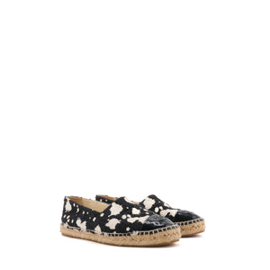 CHANEL - Chanel CC espadrilles in black tweed (T40)