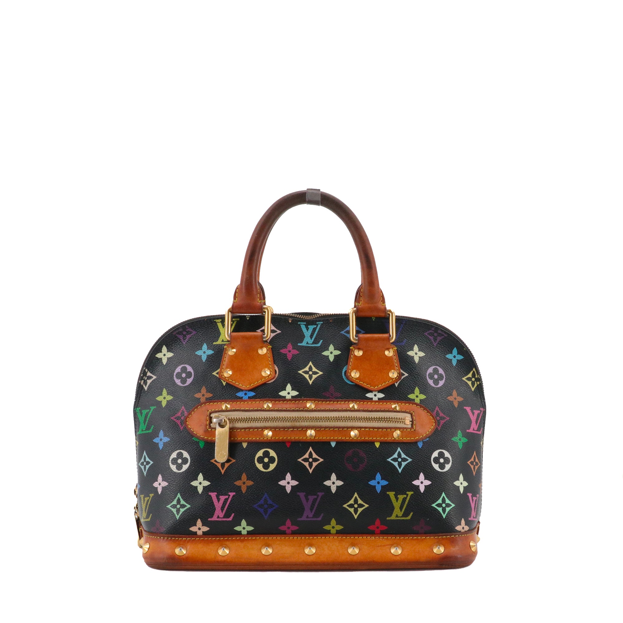 LOUIS VUITTON - Sac à main Alma PM Louis Vuitton x Murakami en toile monogrammée multicolore vintage