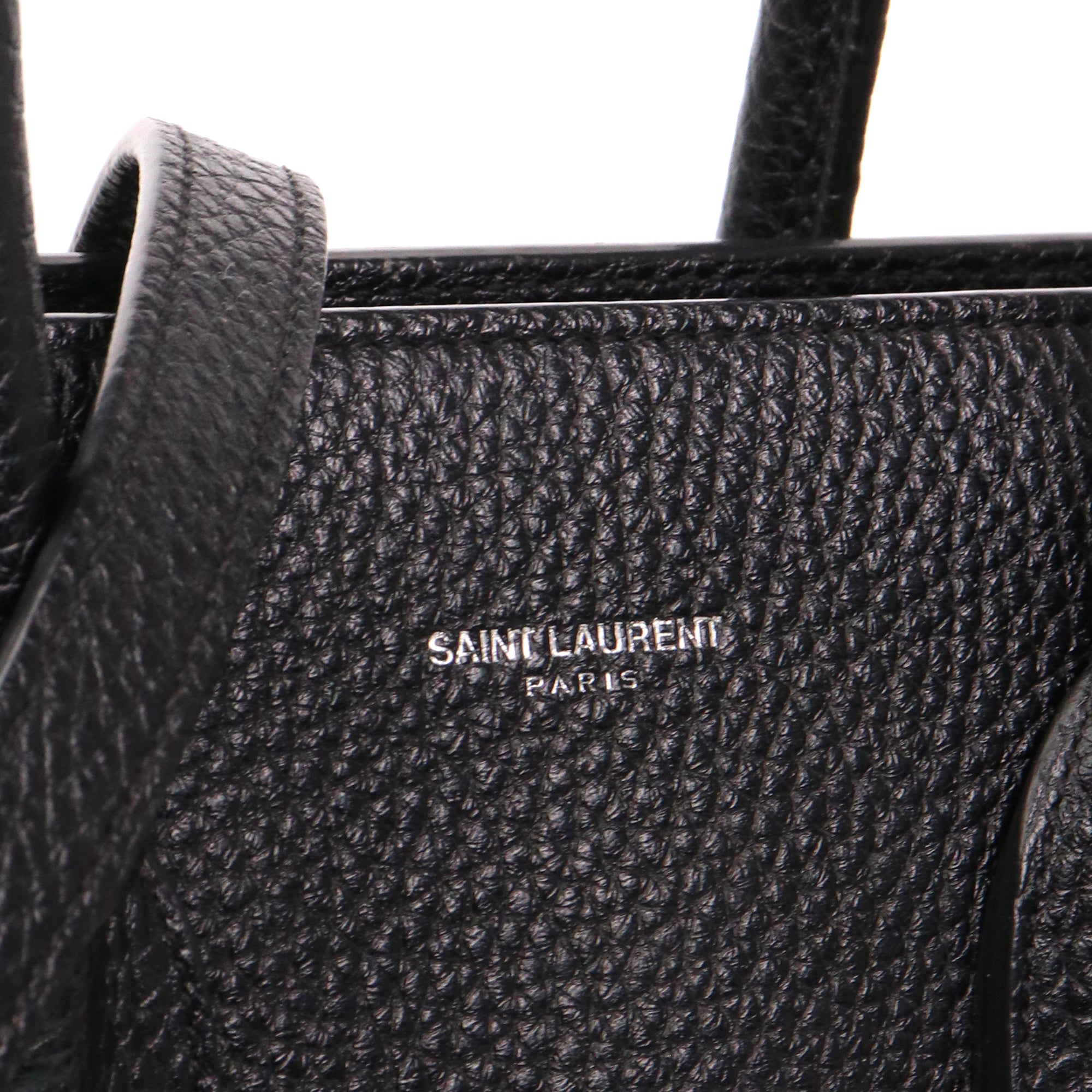 SAINT LAURENT - Sac de Jour Small Saint Laurent en cuir grainé noir