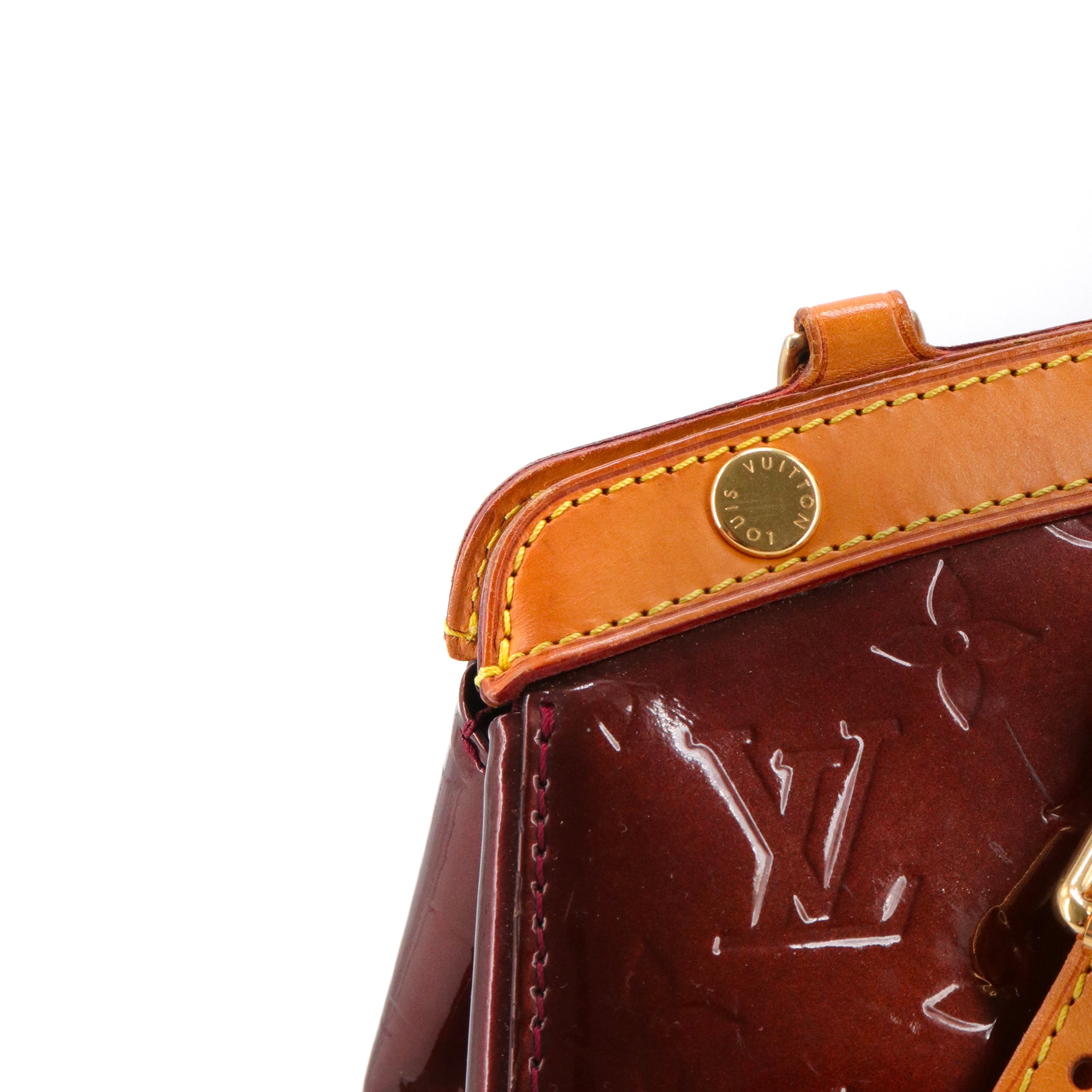 LOUIS VUITTON - Louis Vuitton Brea handbag in vintage burgundy patent leather