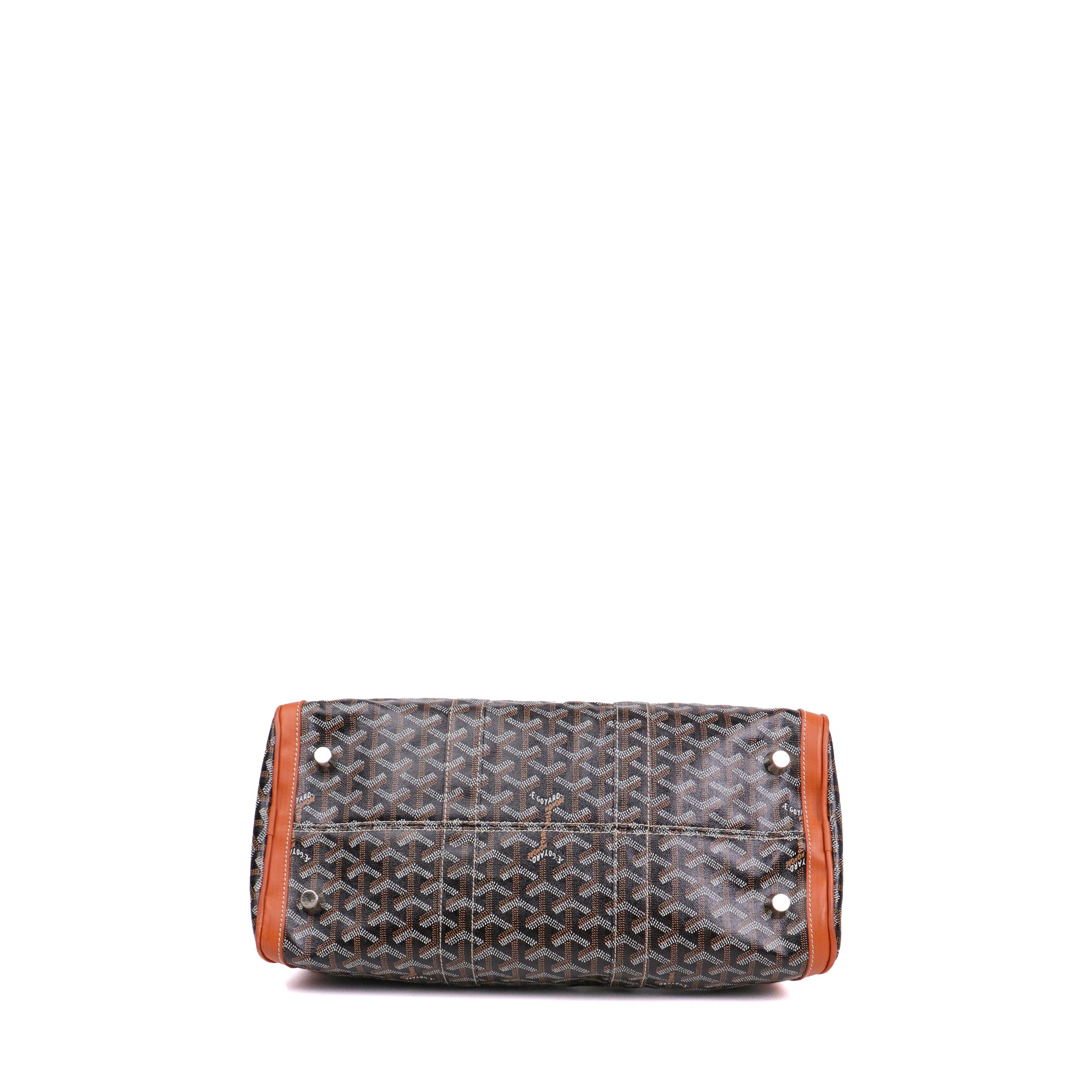 GOYARD - Sac à main Croisière Goyard en toile enduite noire