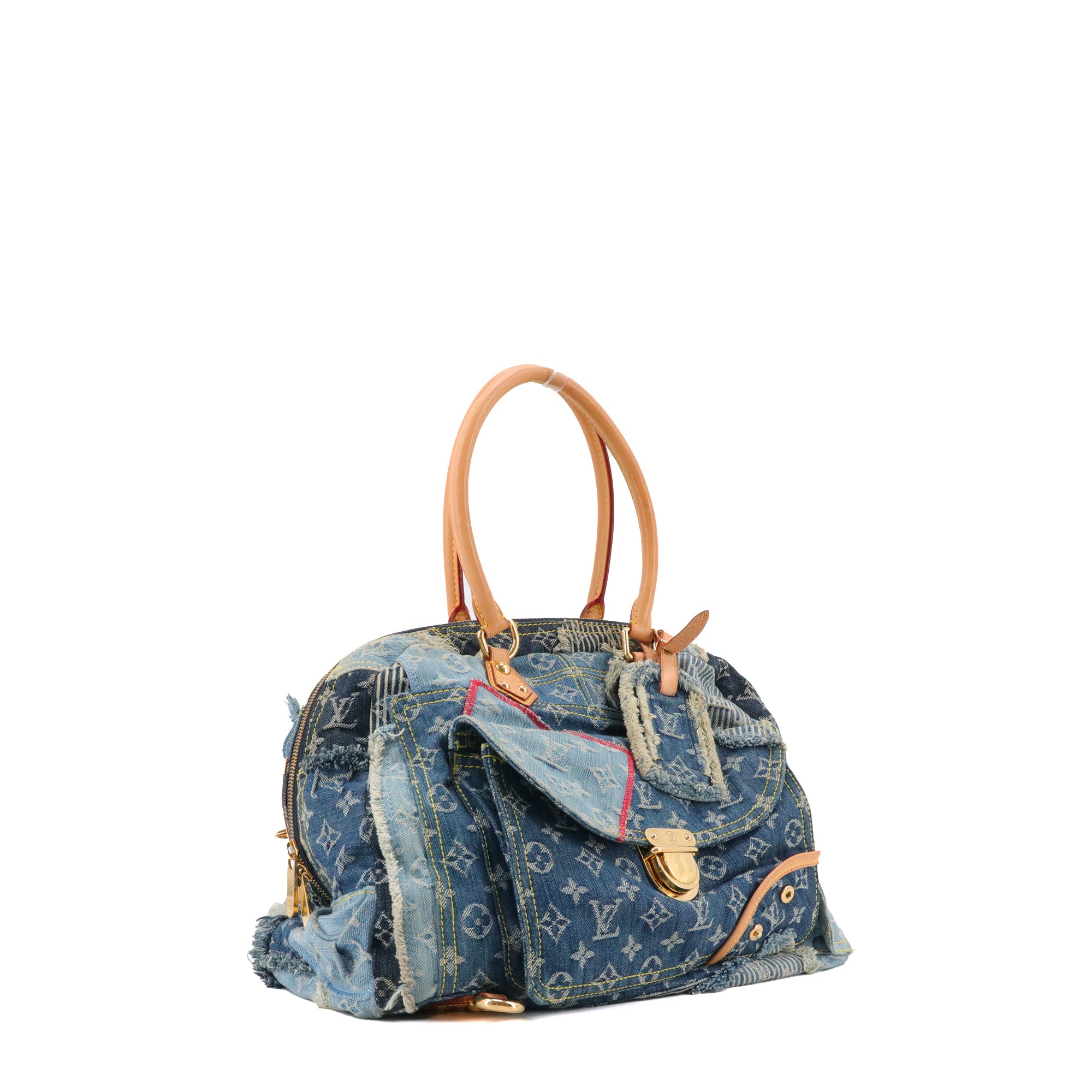LOUIS VUITTON - Louis Vuitton Bowly handbag in denim patchwork