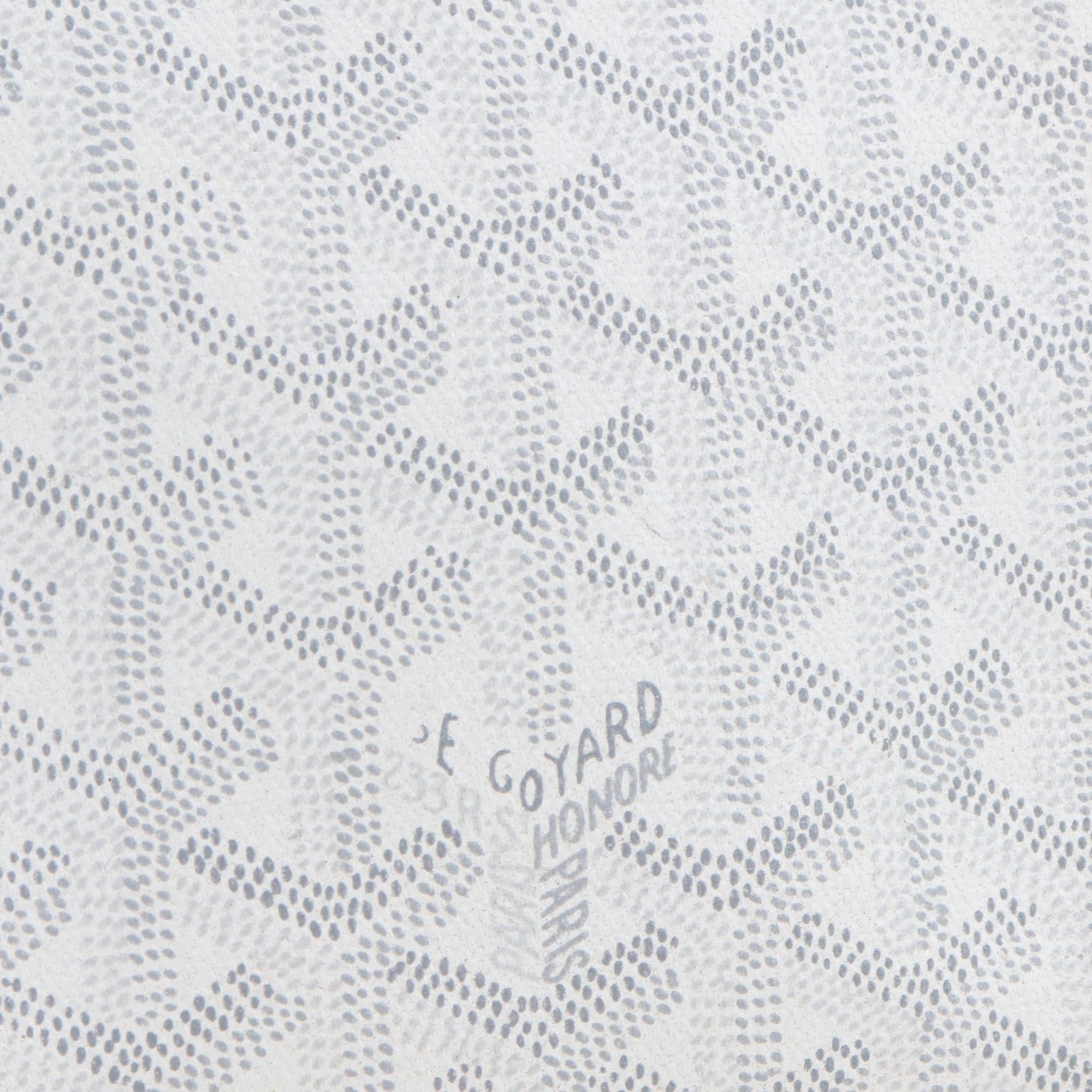 GOYARD - Porte-documents Ambassade Goyard en toile enduite monogrammée blanche