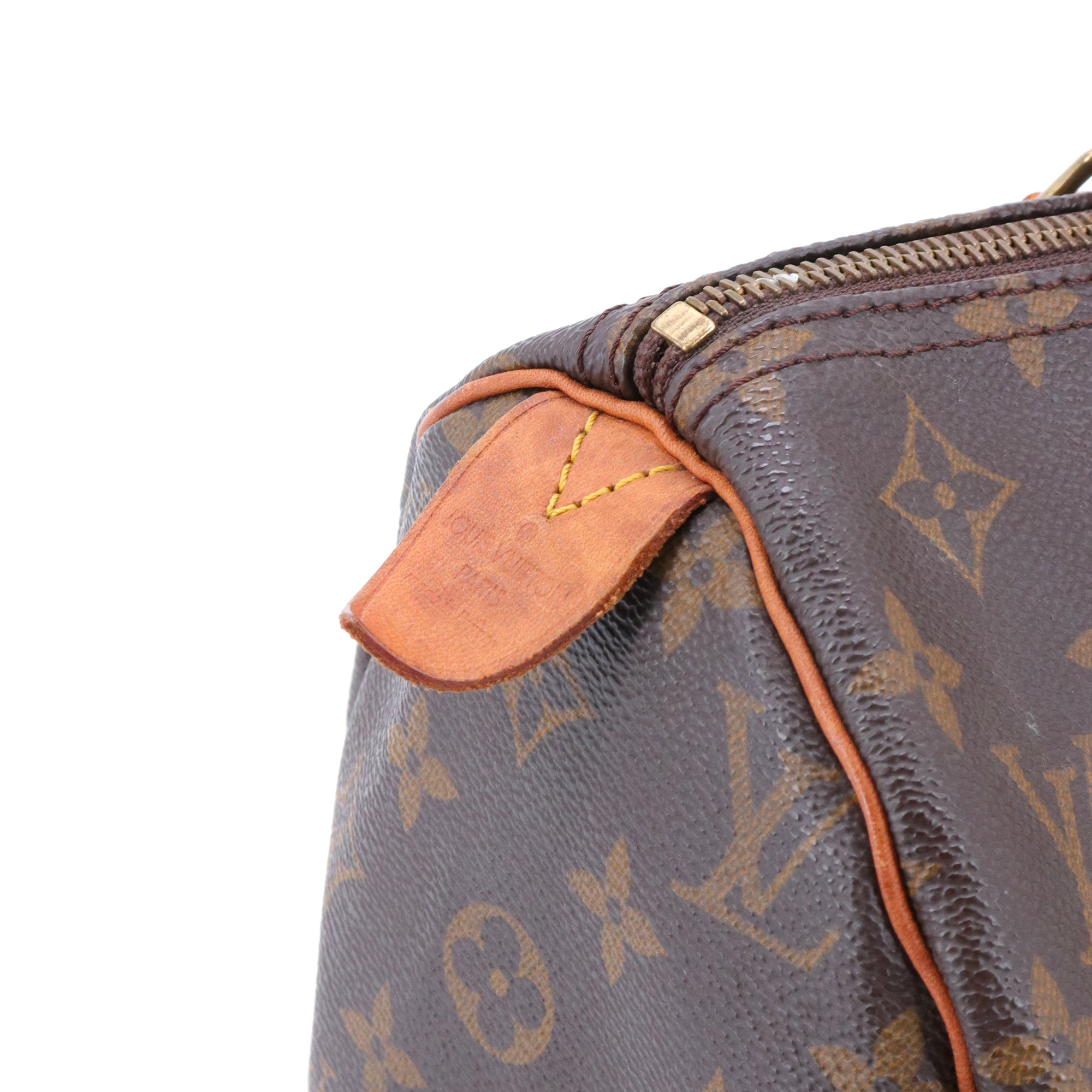 LOUIS VUITTON - Sac à main Speedy 30 Louis Vuitton en toile monogrammée vintage