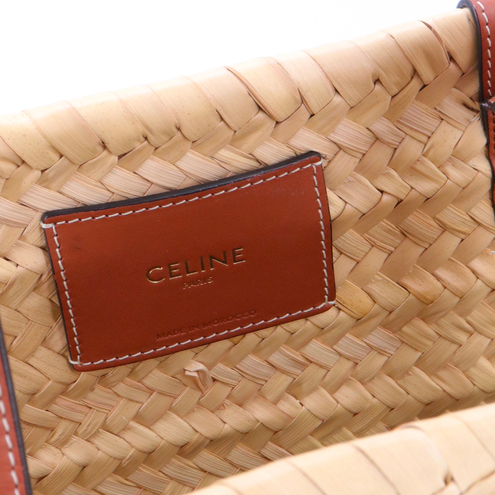 CELINE - Triomphe wicker basket teen model
