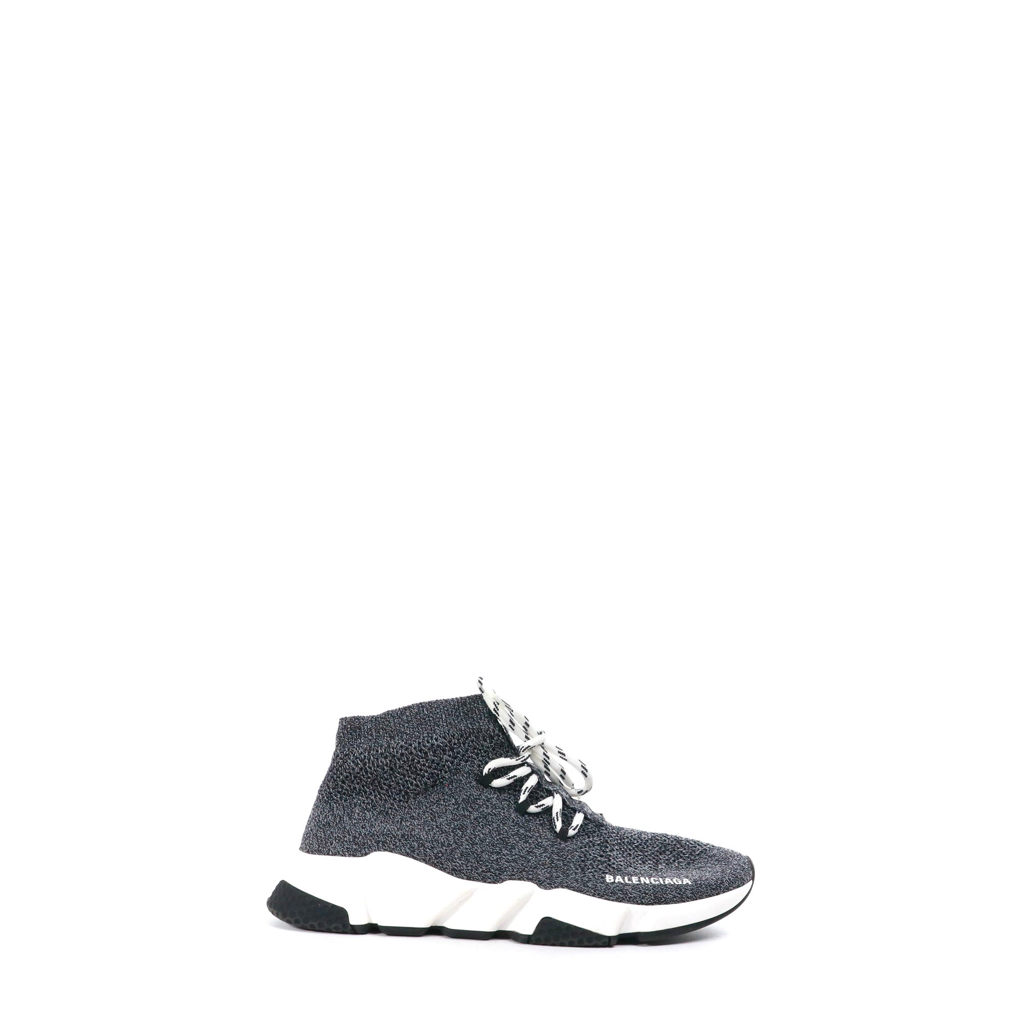 BALENCIAGA - Sneakers Speed Balenciaga à lacets en toile grise (T40)