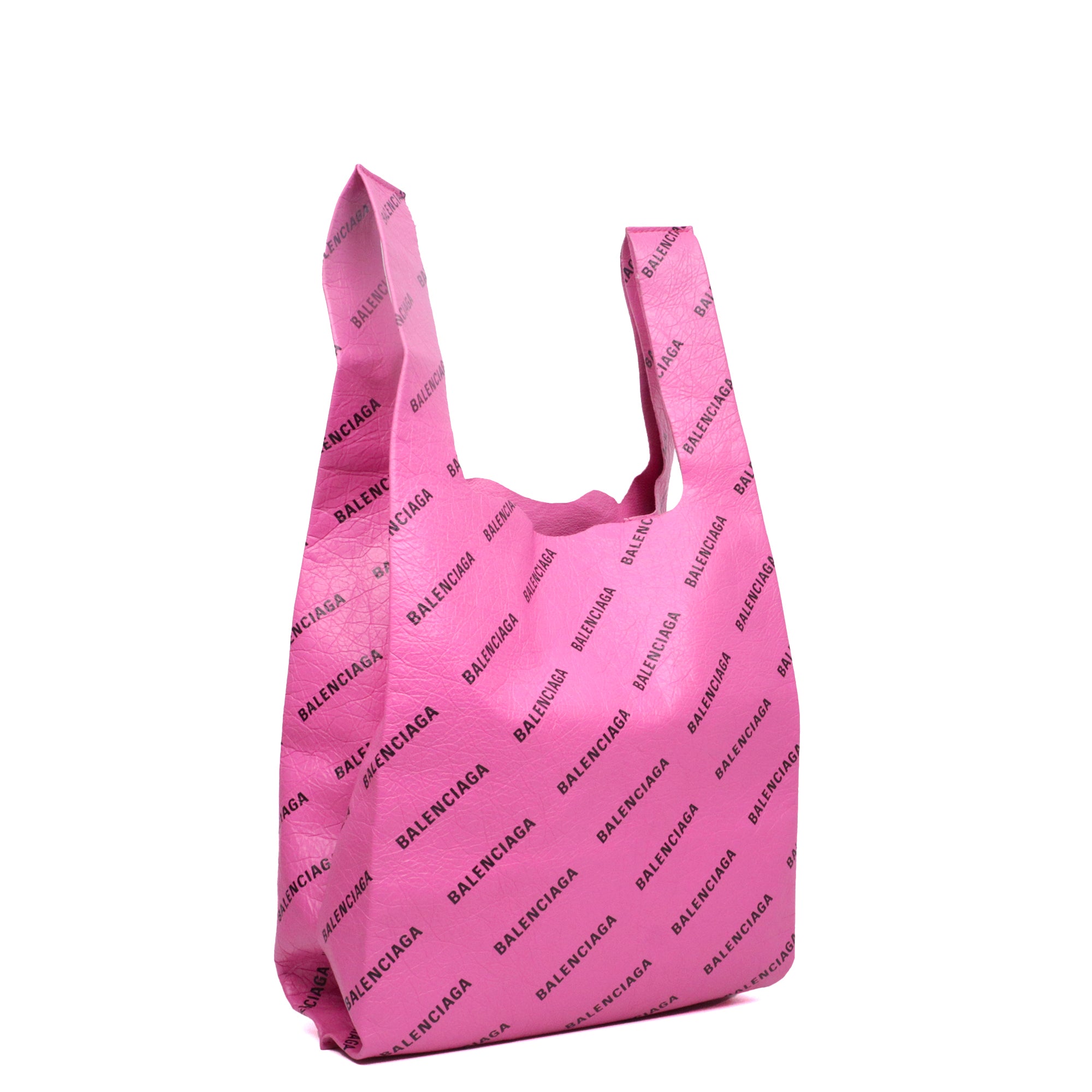 BALENCIAGA - Sac cabas Supermarket Shop Balenciaga en cuir rose