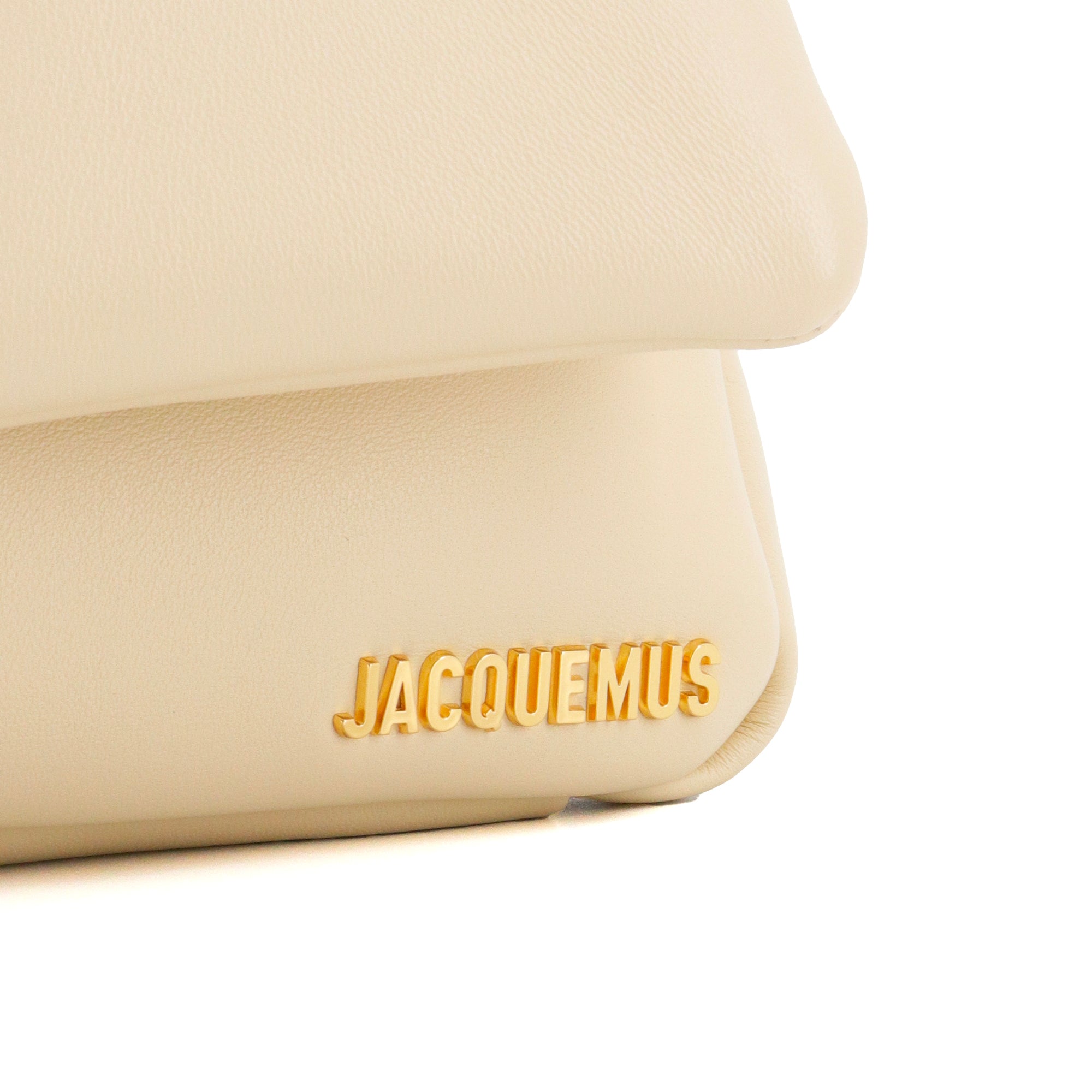 JACQUEMUS - Jacquemus Le Bambimou shoulder bag in beige leather