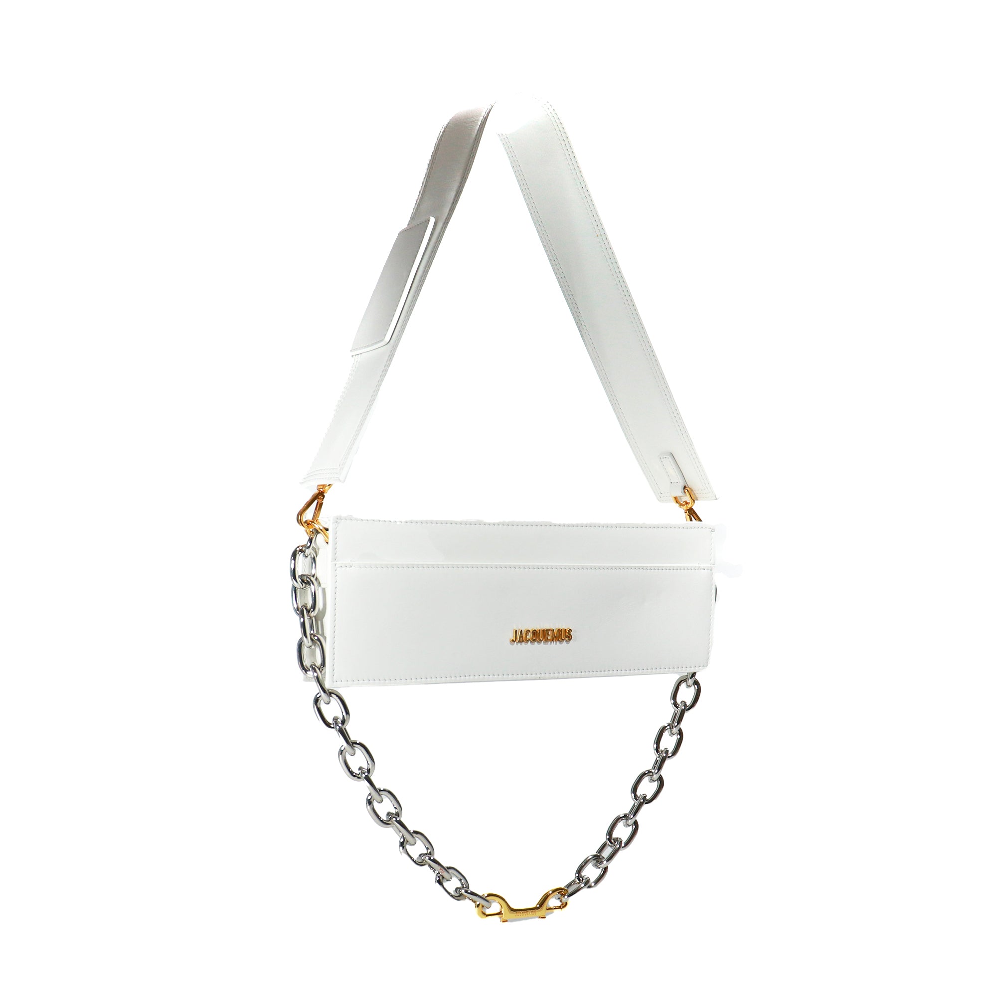 JACQUEMUS - Sac à épaule Le Ciuciu en cuir blanc