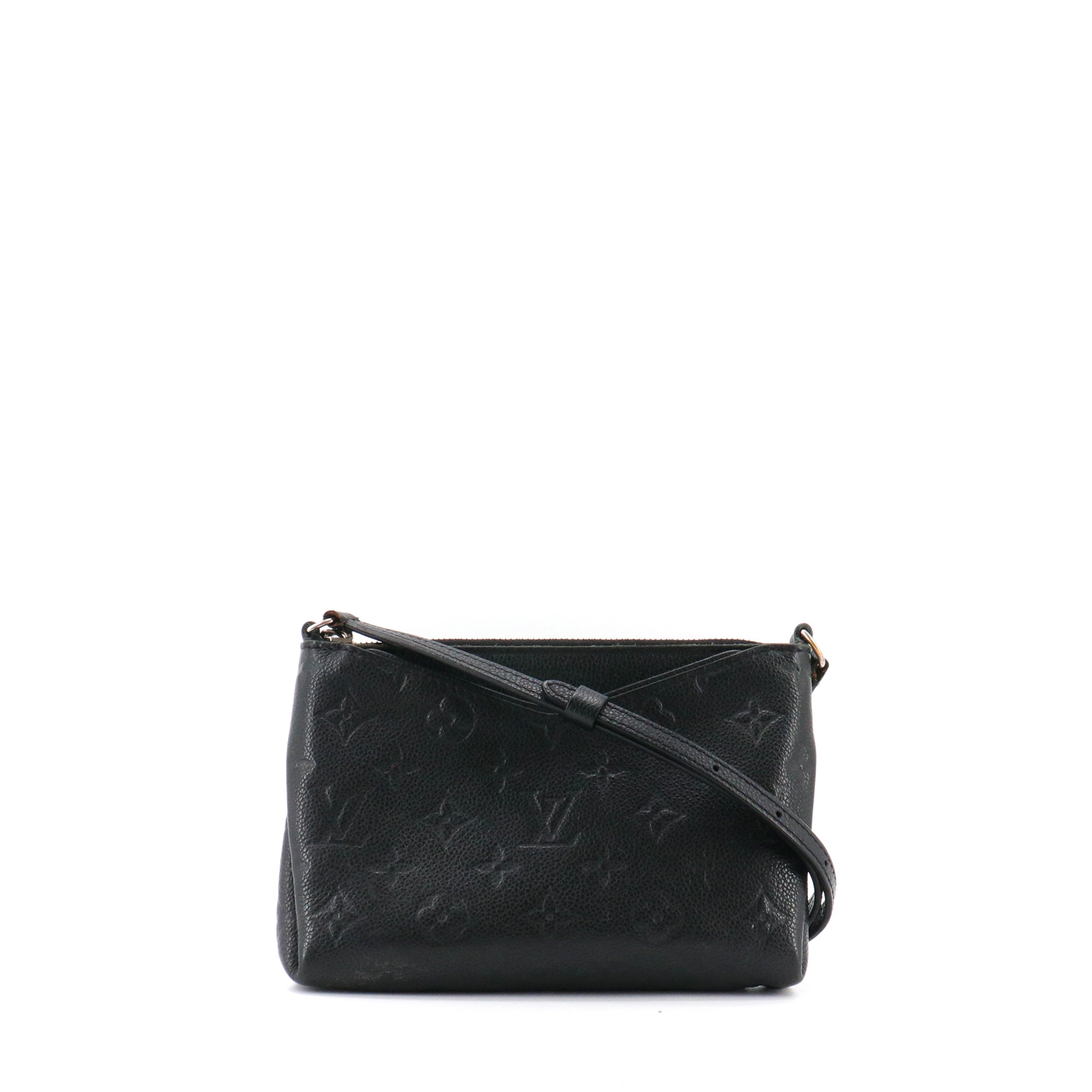 LOUIS VUITTON - Louis Vuitton Pallas shoulder bag in black empreinte leather