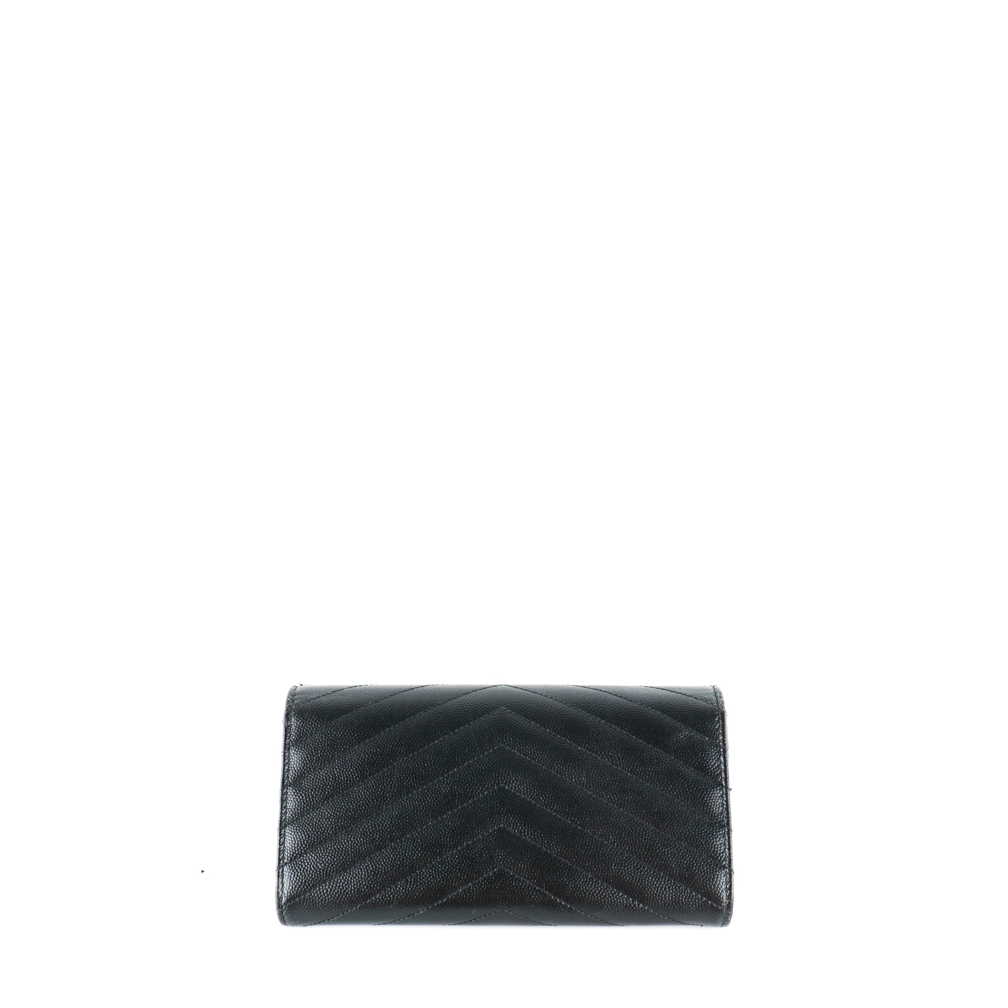 SAINT LAURENT - Grand Portefeuille Cassandre en cuir grainé
