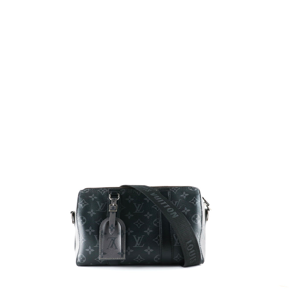 LOUIS VUITTON - Keepall City shoulder bag in Monogram Eclipse canvas