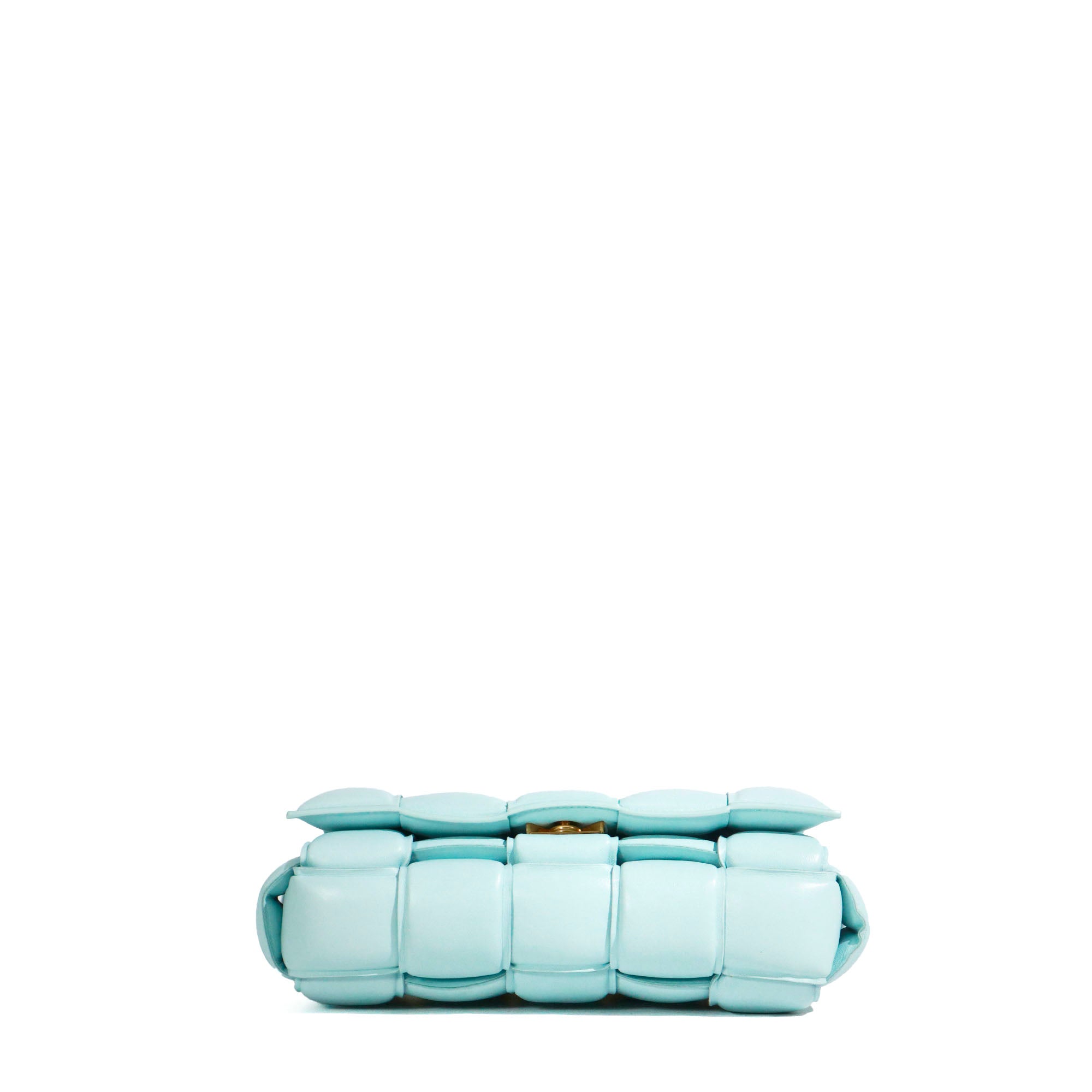 BOTTEGA VENETA - Chain Cassette shoulder bag in pastel blue leather