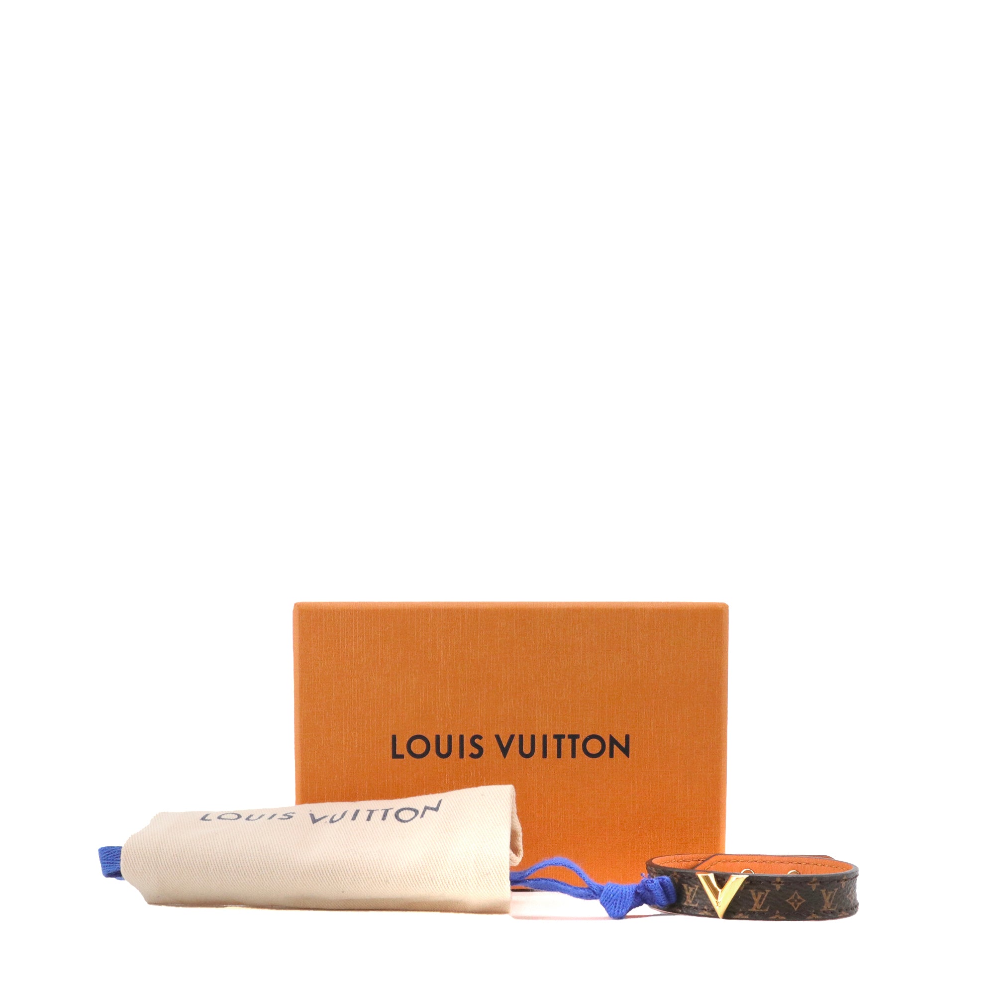 LOUIS VUITTON - Louis Vuitton Essential V Bracelet in Monogrammed Canvas (T17)